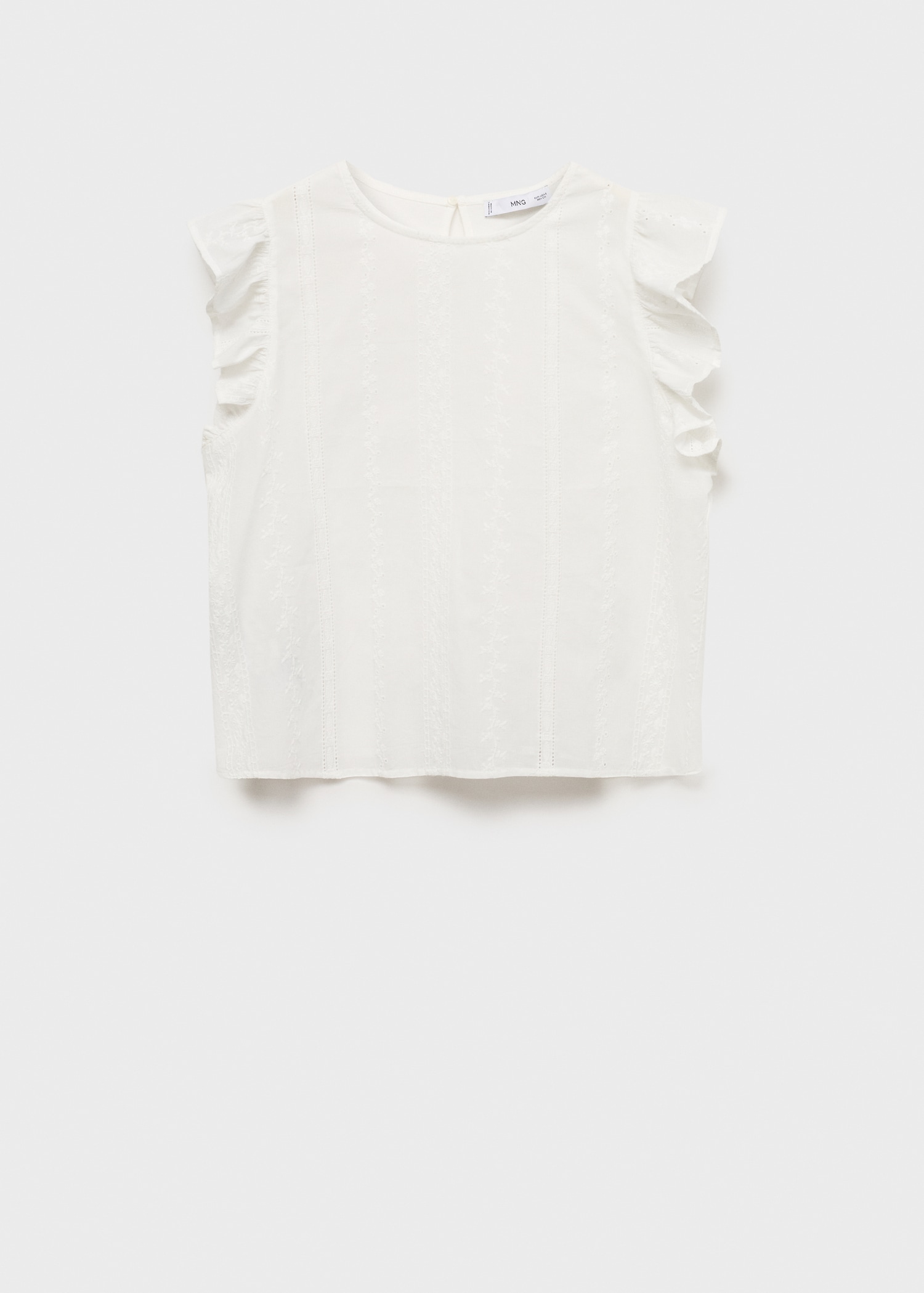 Ruffled cotton top - Article without model