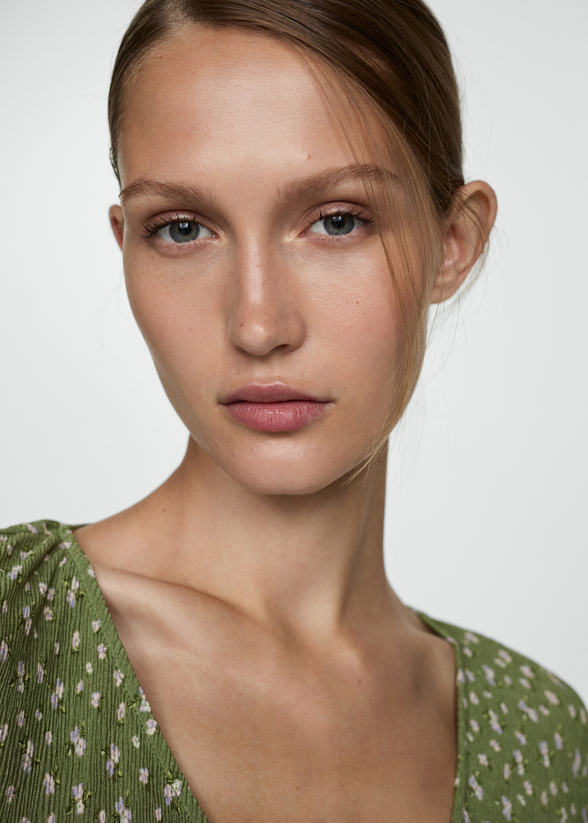 Blouse imprimée à volants - Détail de l'article 1