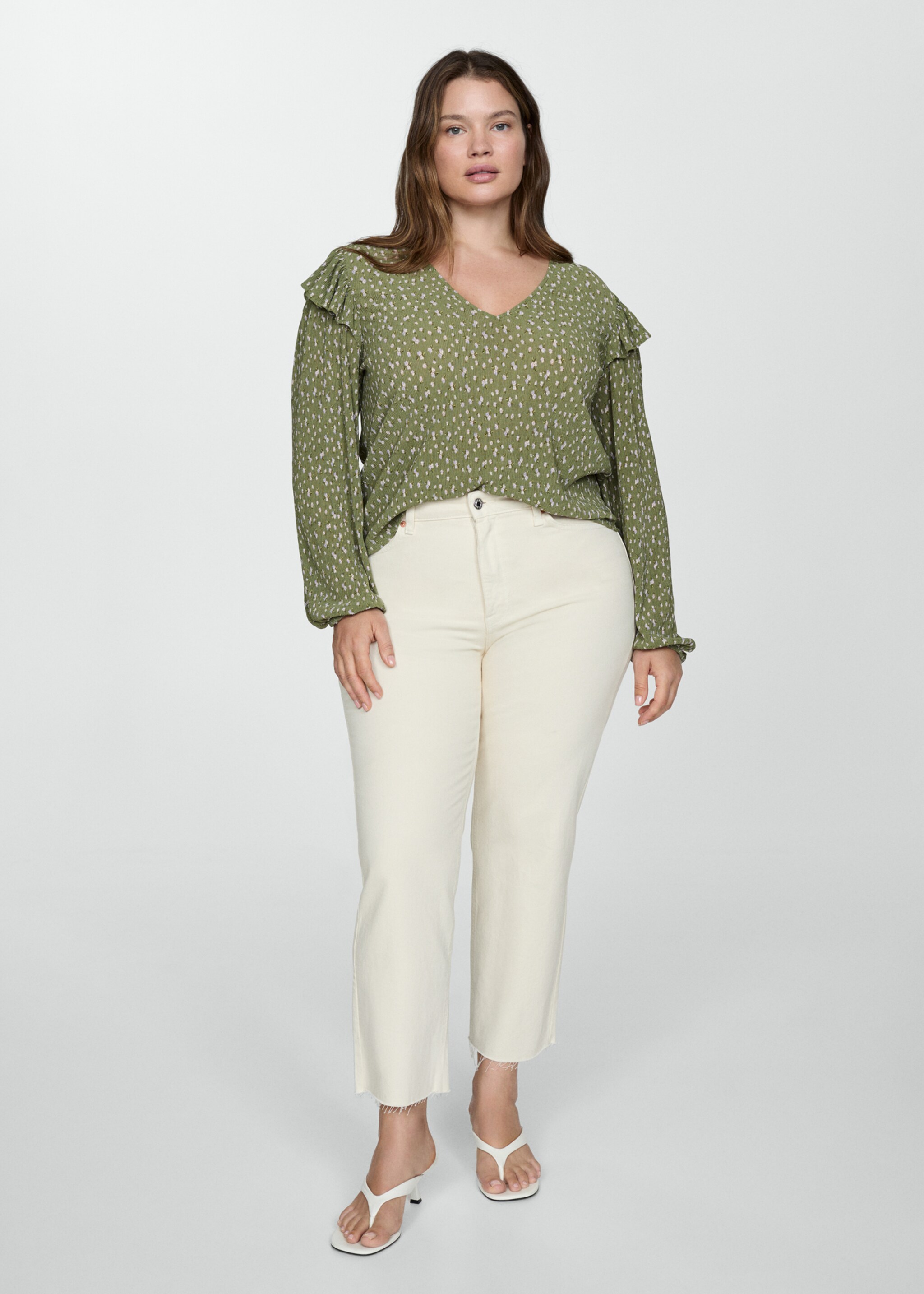 Blouse imprimée à volants - Détail de l'article 3