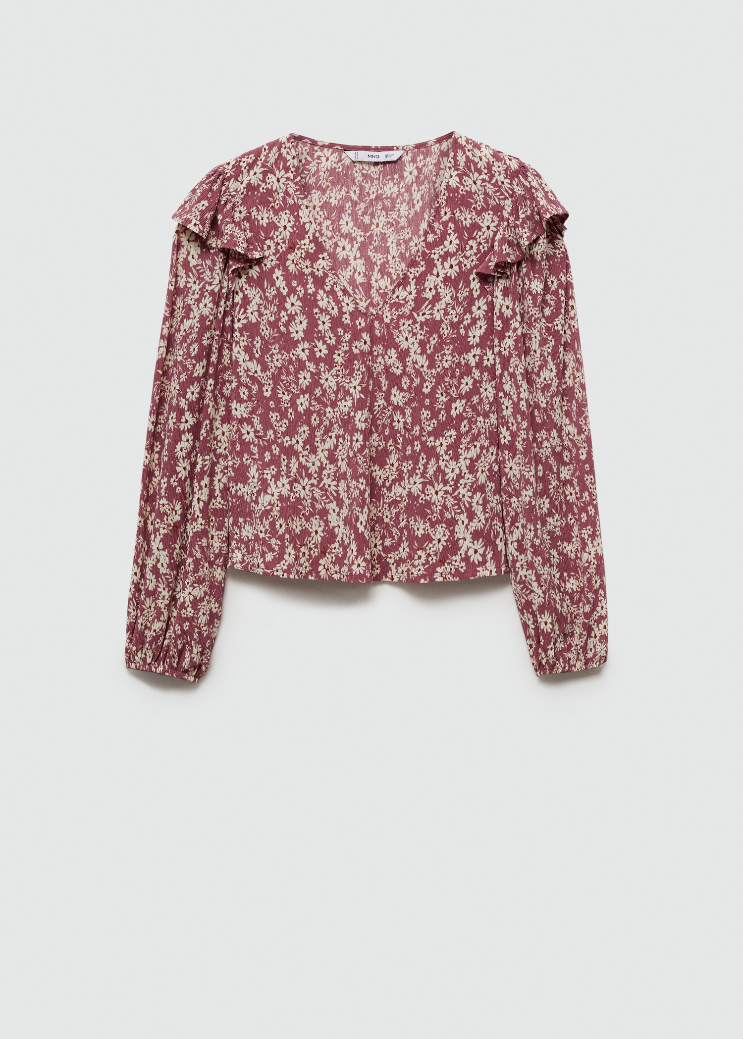 Blouse imprimée à volants - Article sans modèle