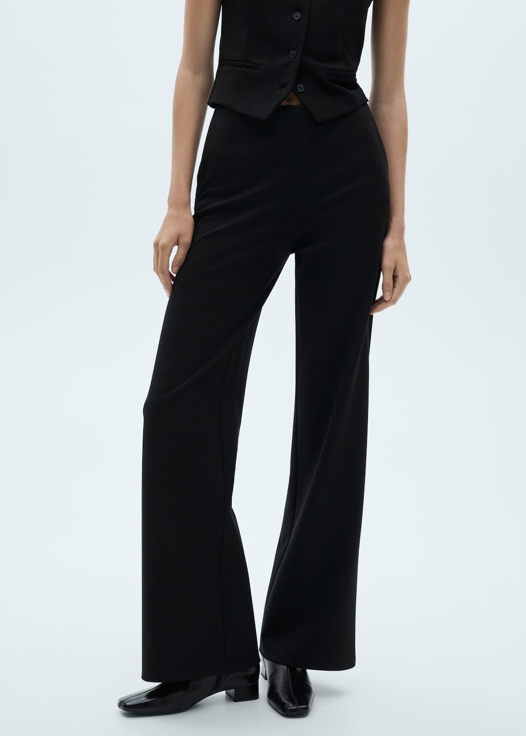 Mango Gerade Hose aus Romanit-Jersey