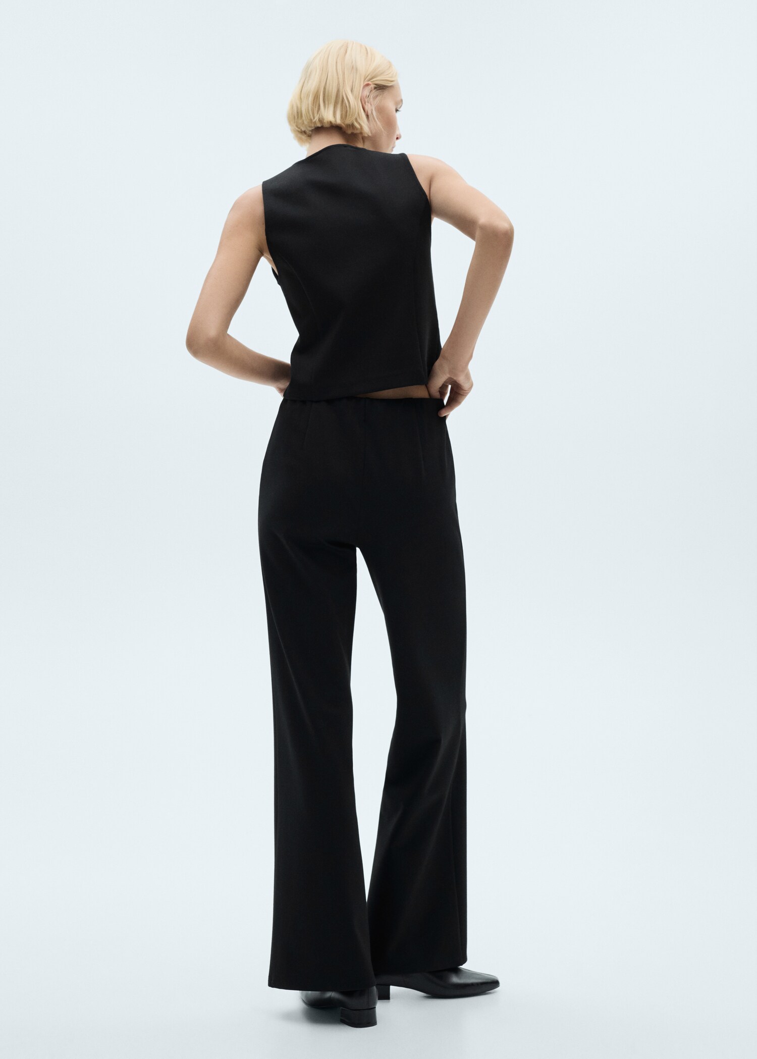 Pantalon droit maille point de Rome - Verso de l’article