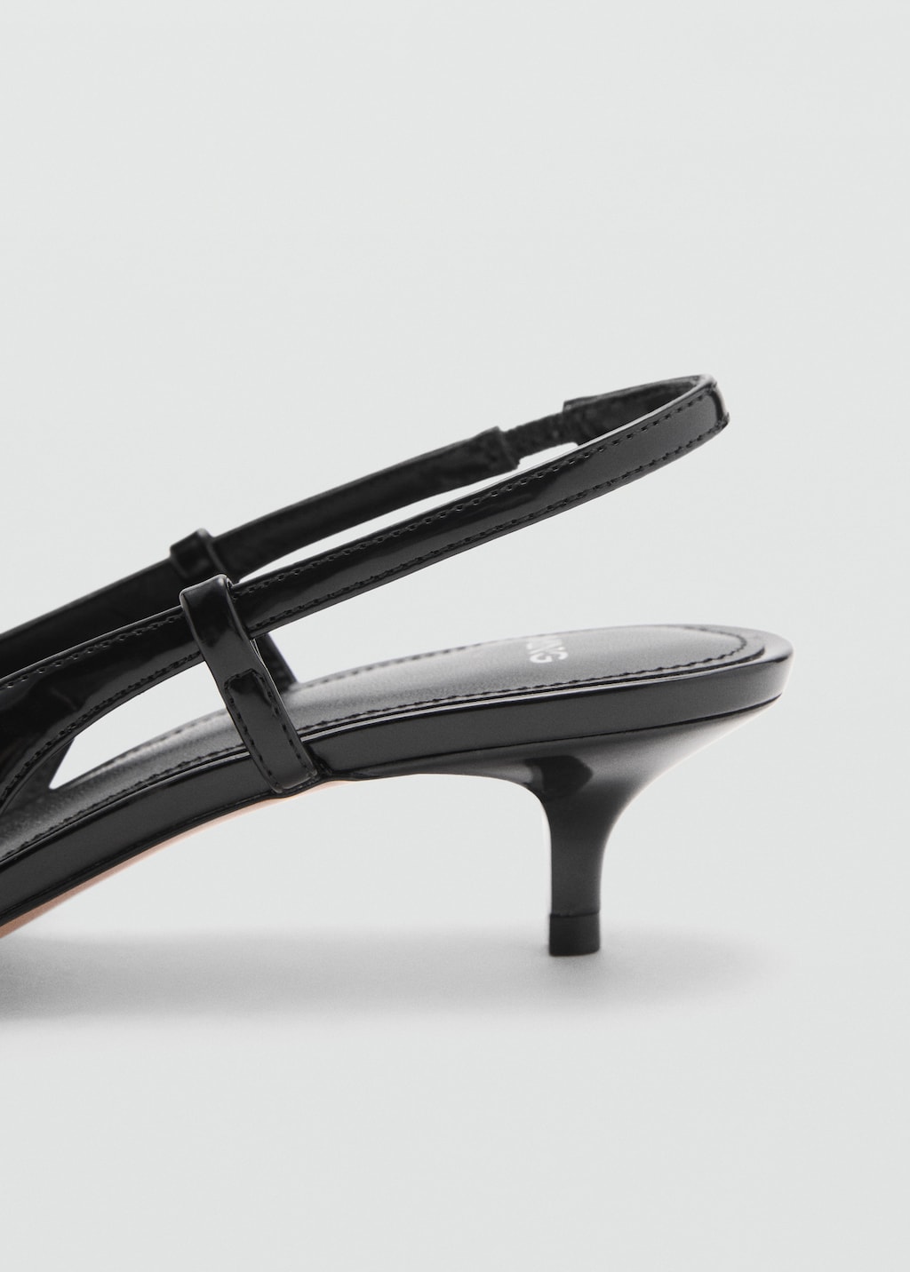 Black strappy slingback heels hot sale