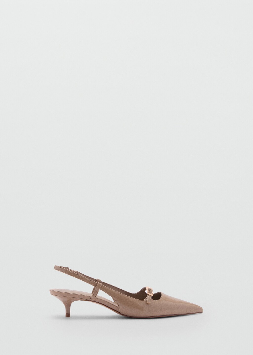 Slingback heeled shoes with buckle - Women | MANGO USA Slingback heeled shoes with buckle - Women | MANGO USA