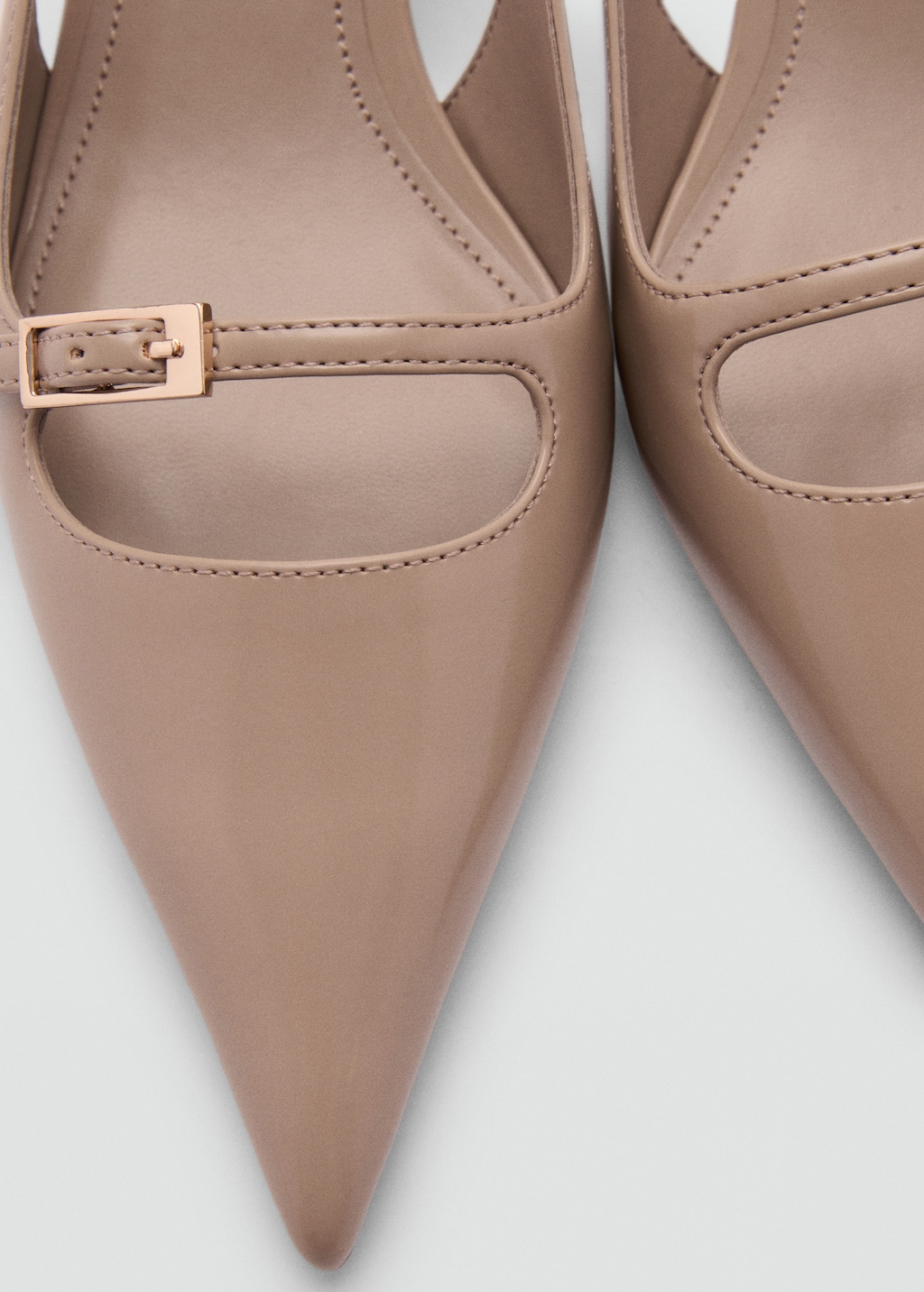 Slingback heeled shoes with buckle - Women | MANGO USA Slingback heeled shoes with buckle - Women | MANGO USA