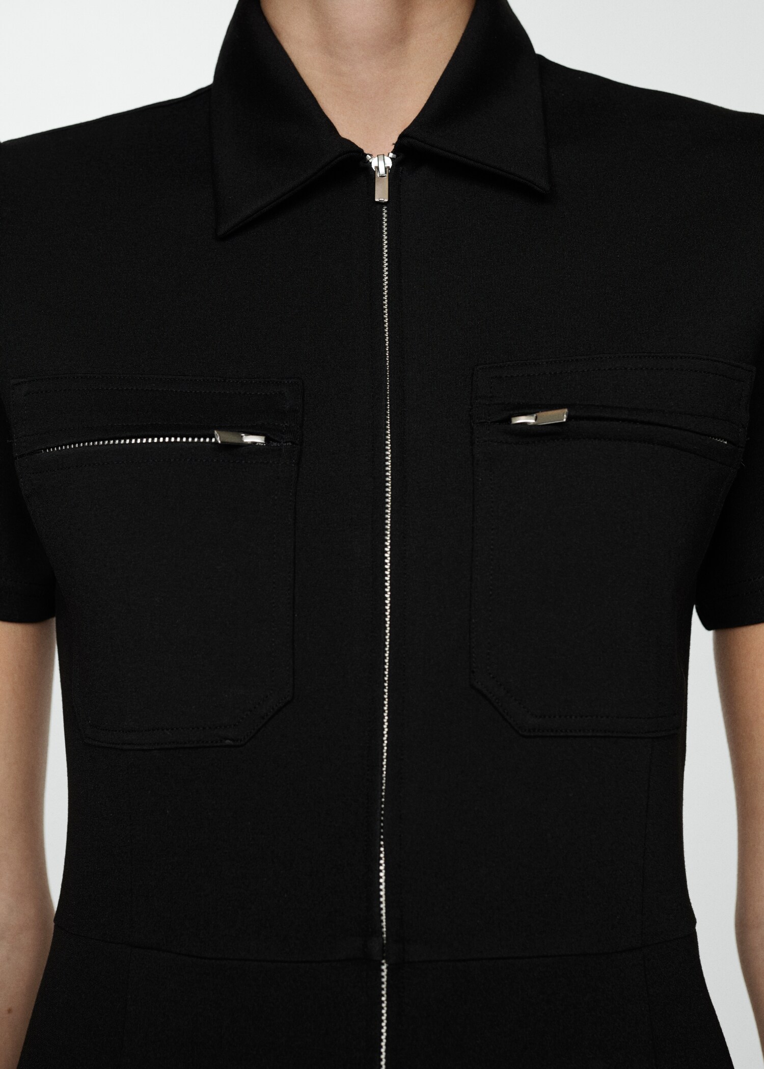 Long Sleeve Large Pocket Casual Jumpsuit