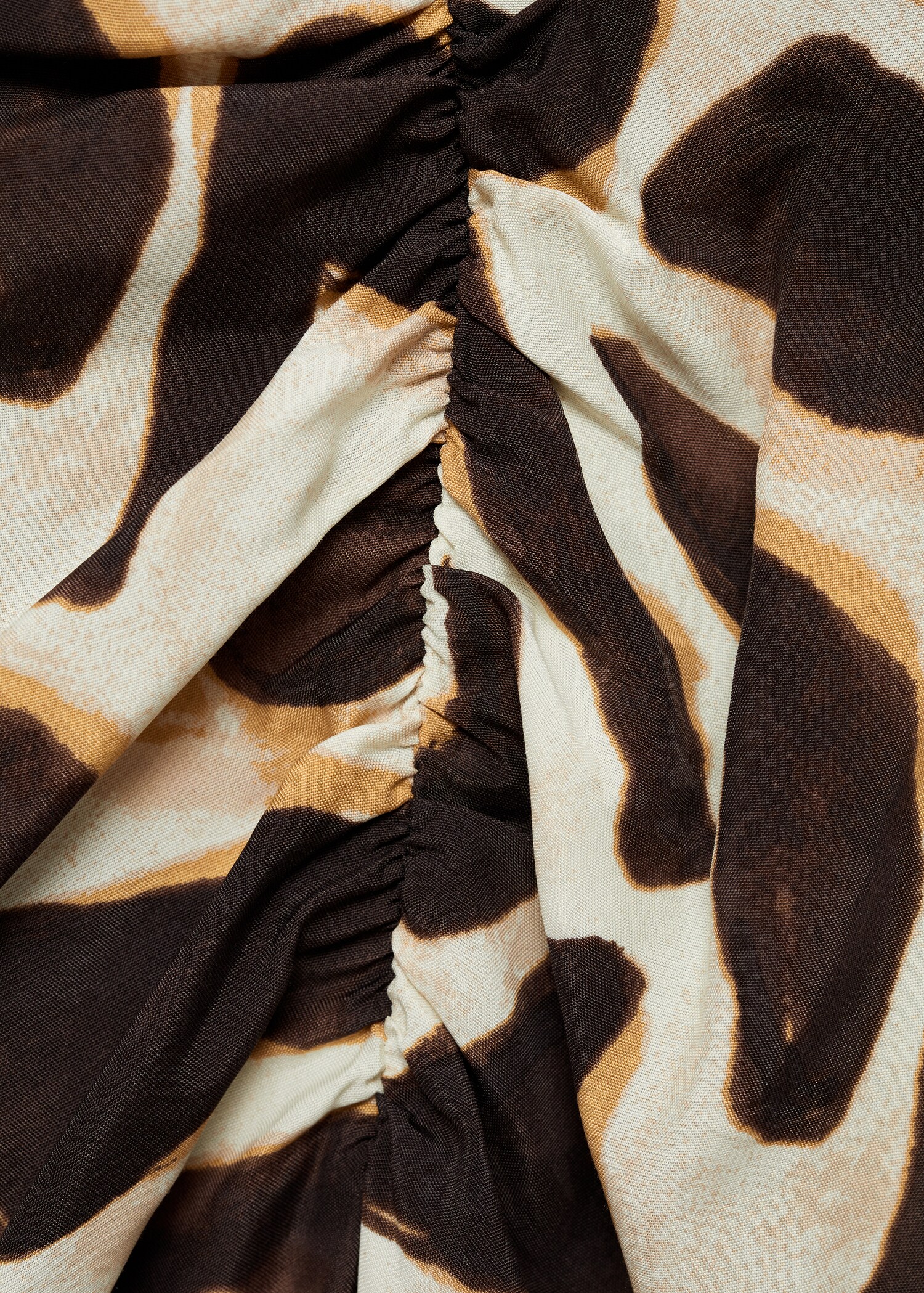 Drapierter Rock mit Animal-Print - Damen | MANGO Deutschland