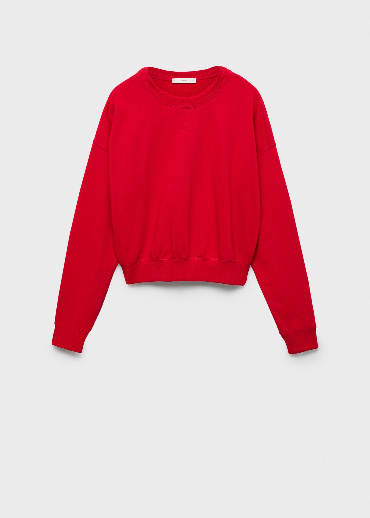 Round-neck cotton sweatshirt - Article without model