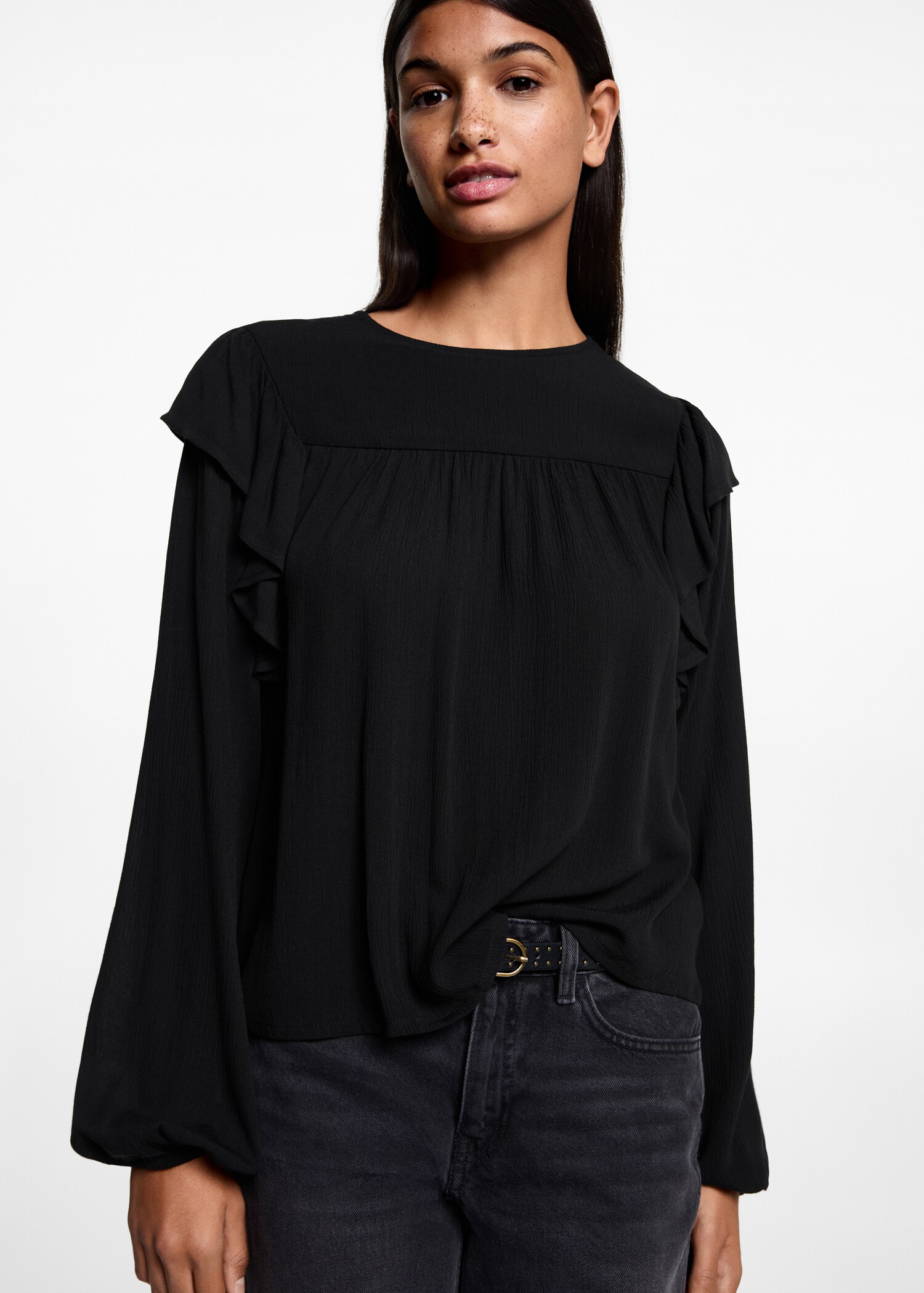 Blouse volants - Plan moyen