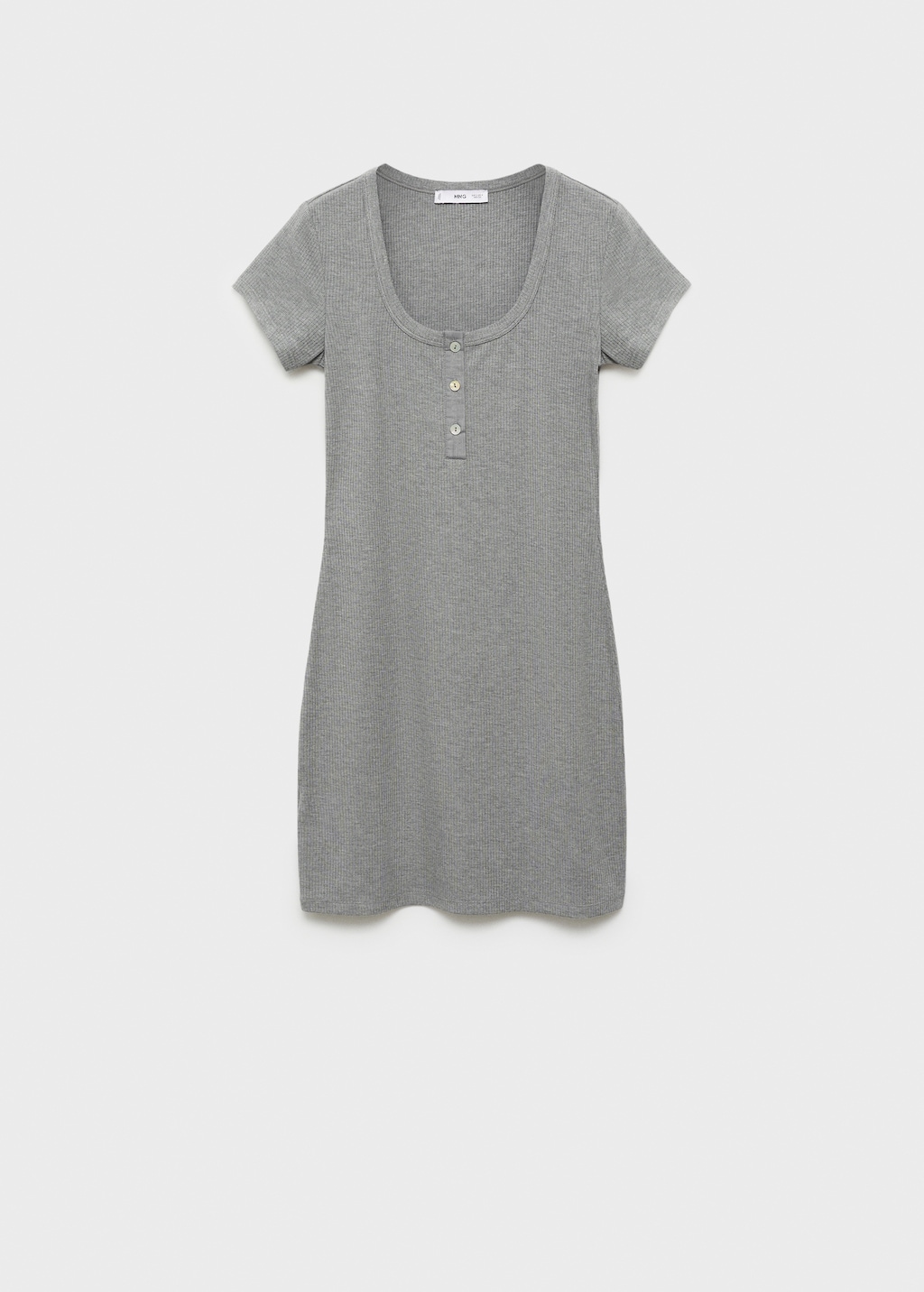 Mango Fitted jersey dress thumbnail