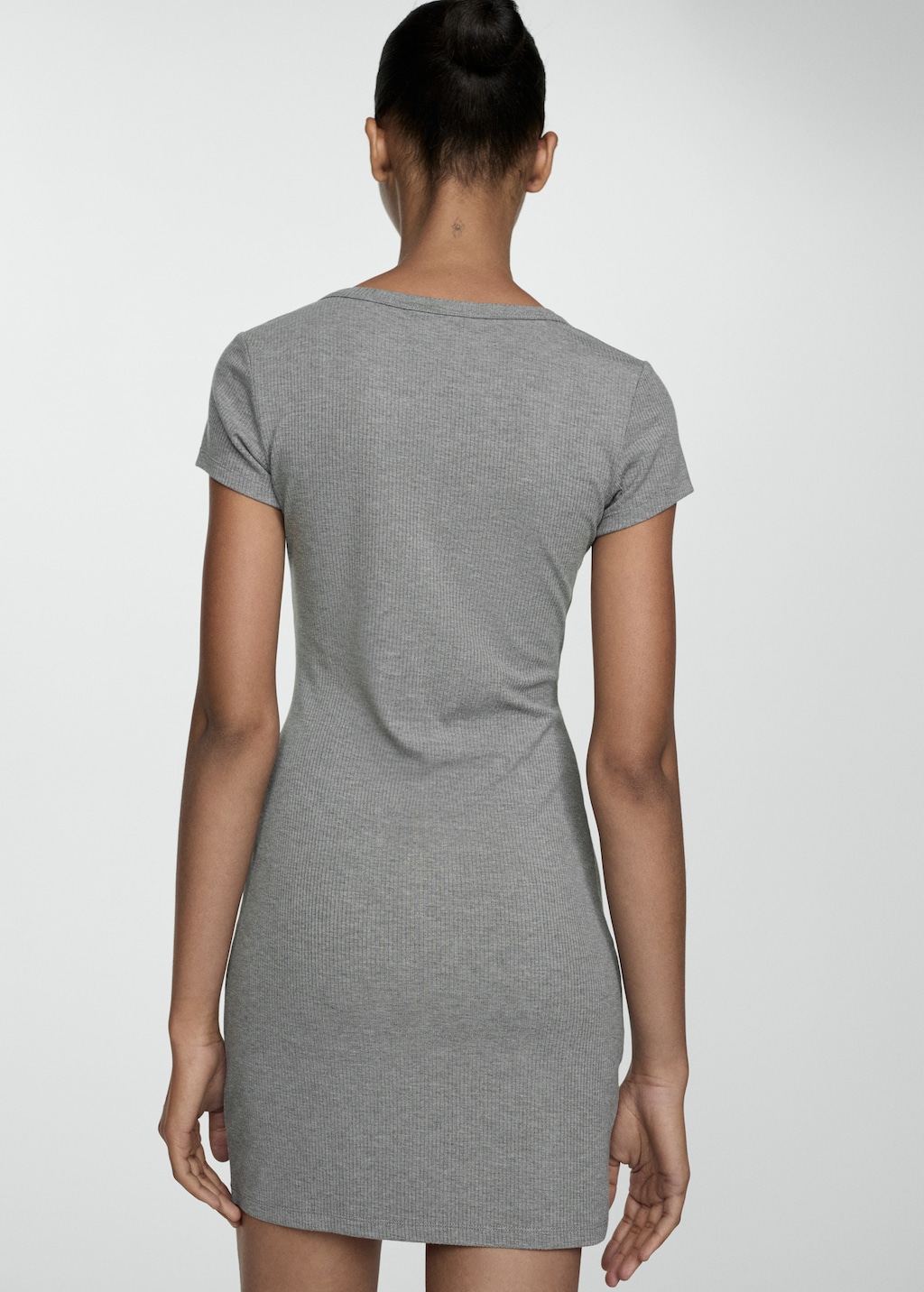 Mango Fitted jersey dress thumbnail