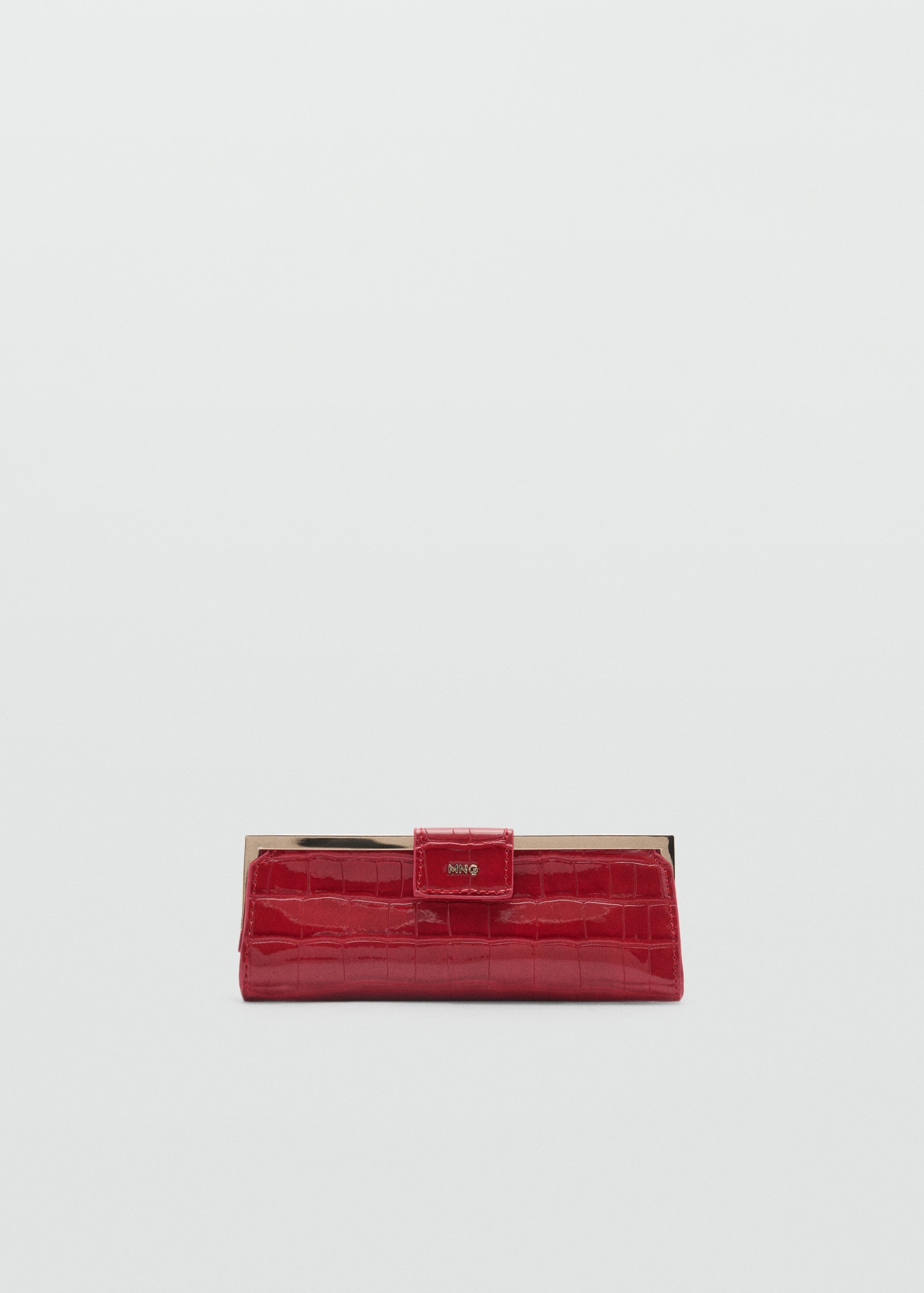 Crocodile-effect clutch purse - Article without model