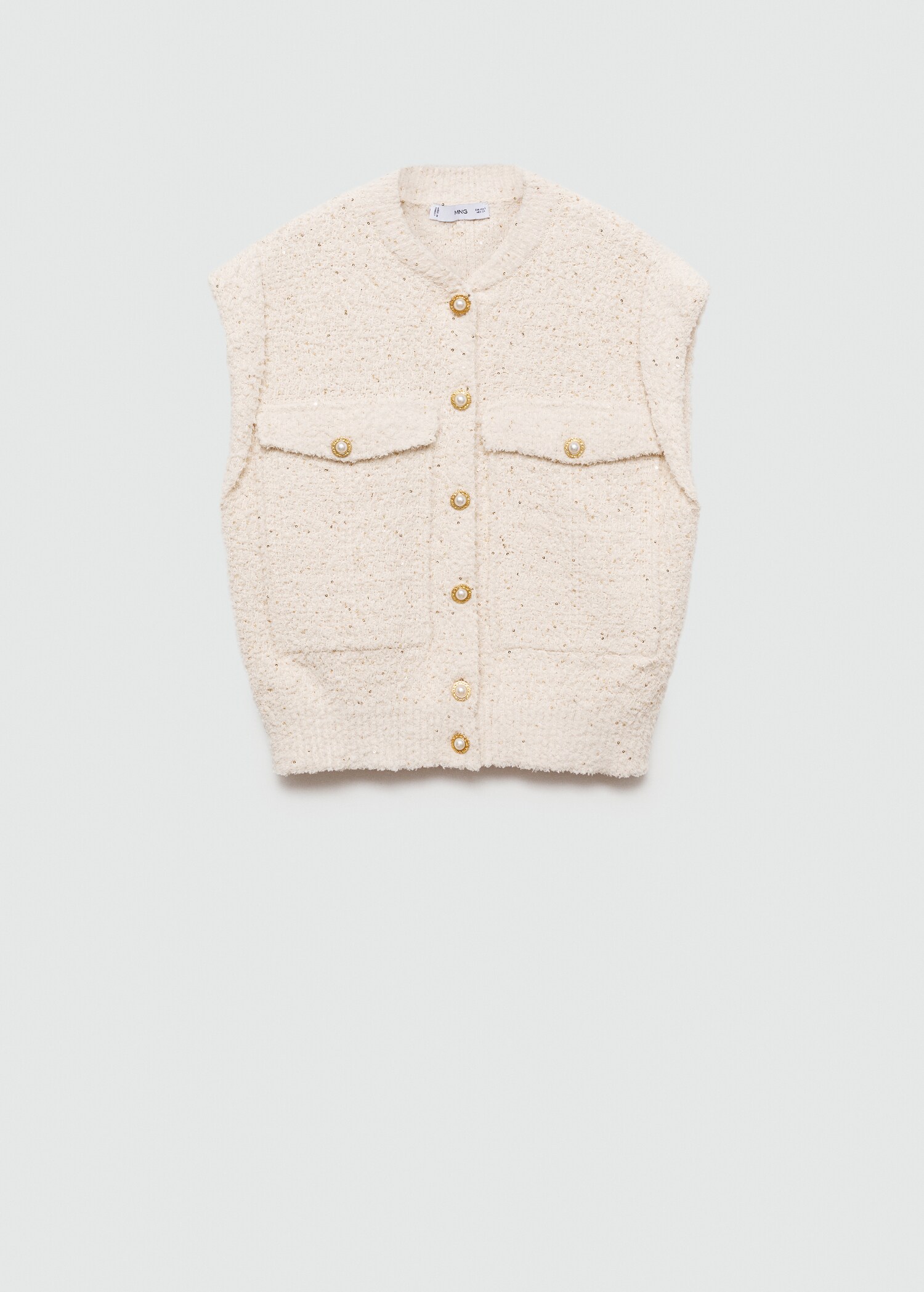 Gilet maille paillettes - Article sans modèle