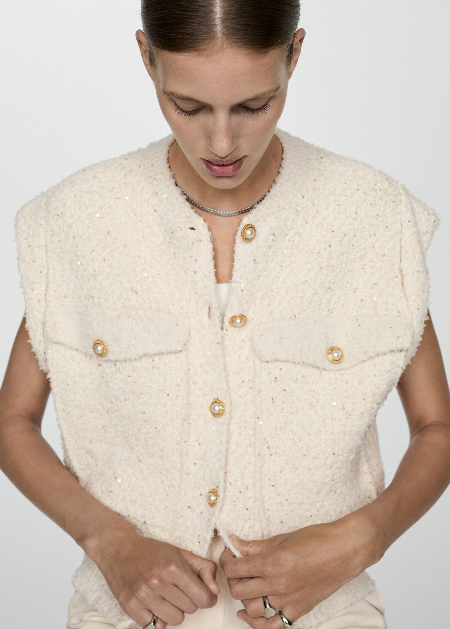 Gilet maille paillettes - Détail de l'article 2