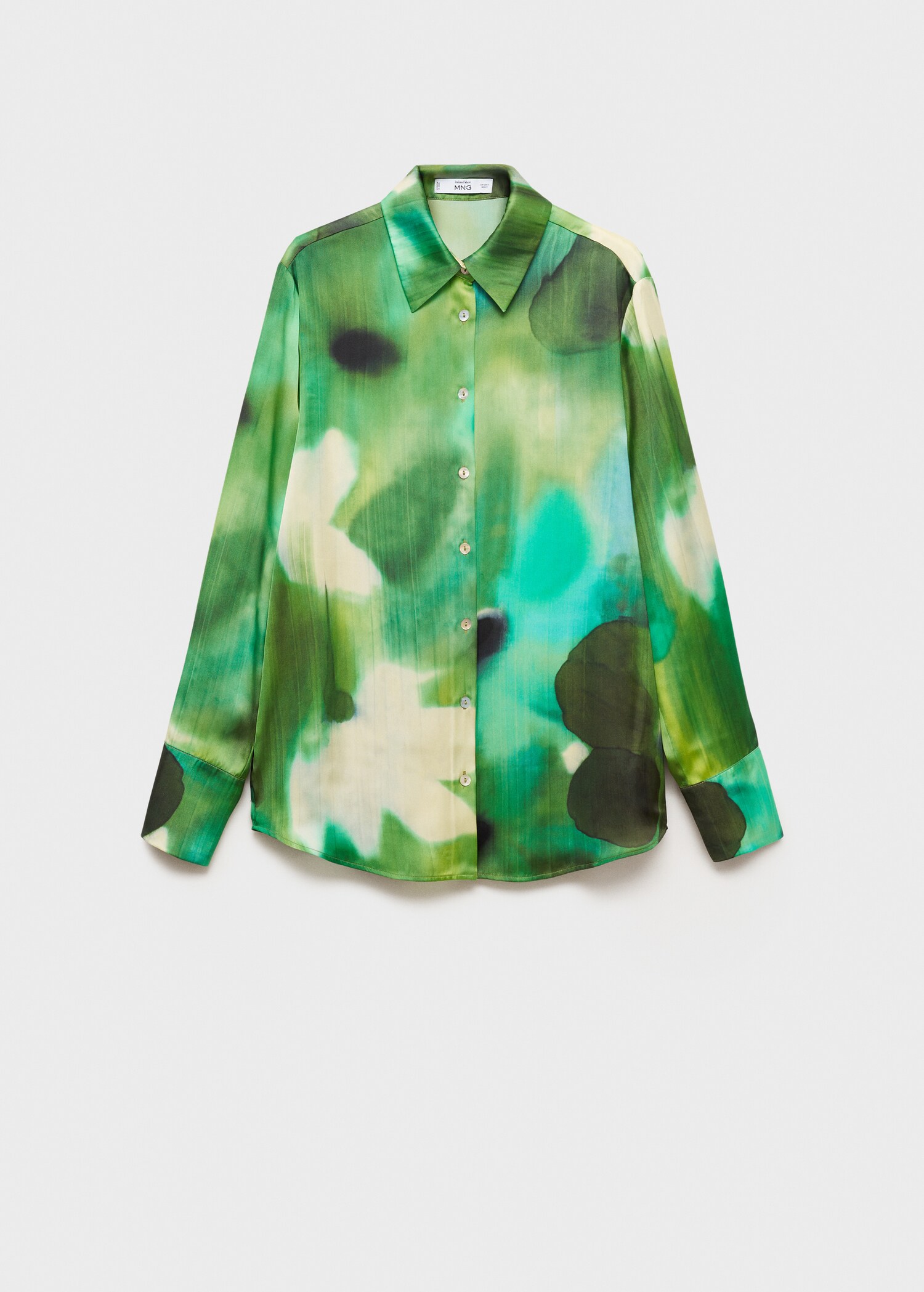 Chemise satinée imprimée - Article sans modèle
