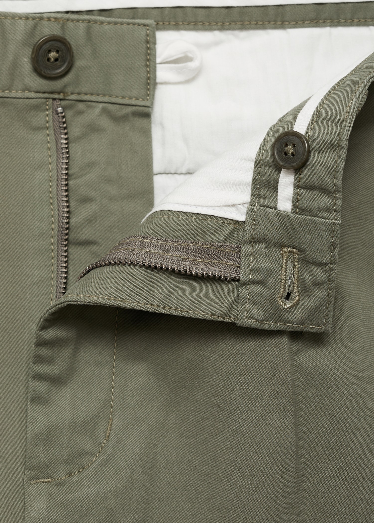 Pantalón regular fit algodón pinzas - Detalle del artículo 8