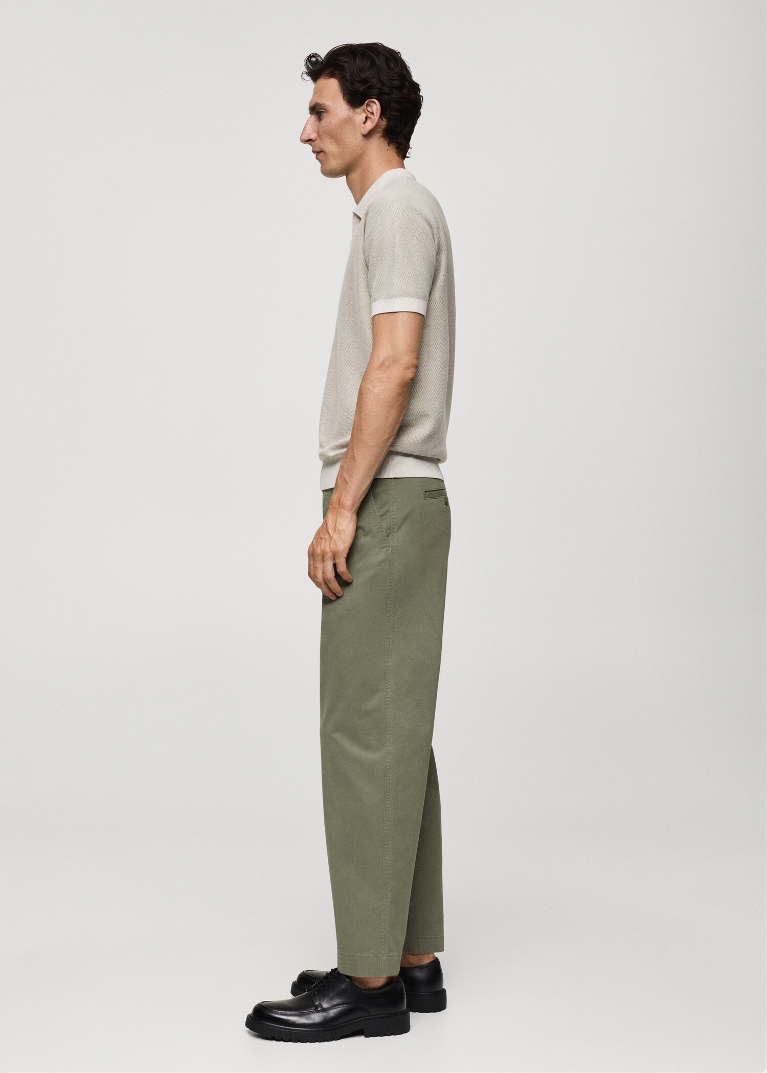 Regular Fit Bundfaltenhose aus Baumwolle - Detail des Artikels 2