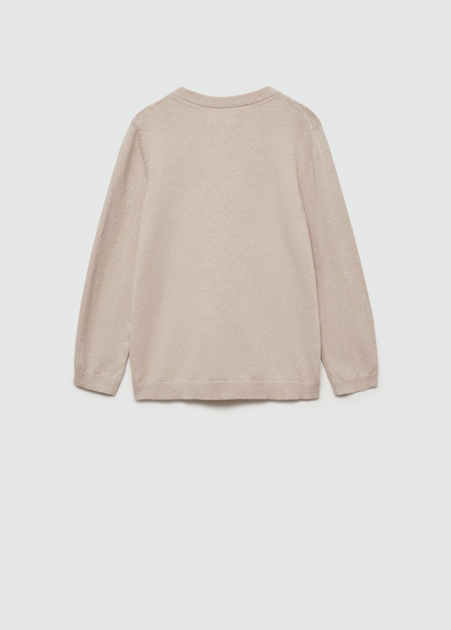 Knit cotton sweater - Reverse of the article