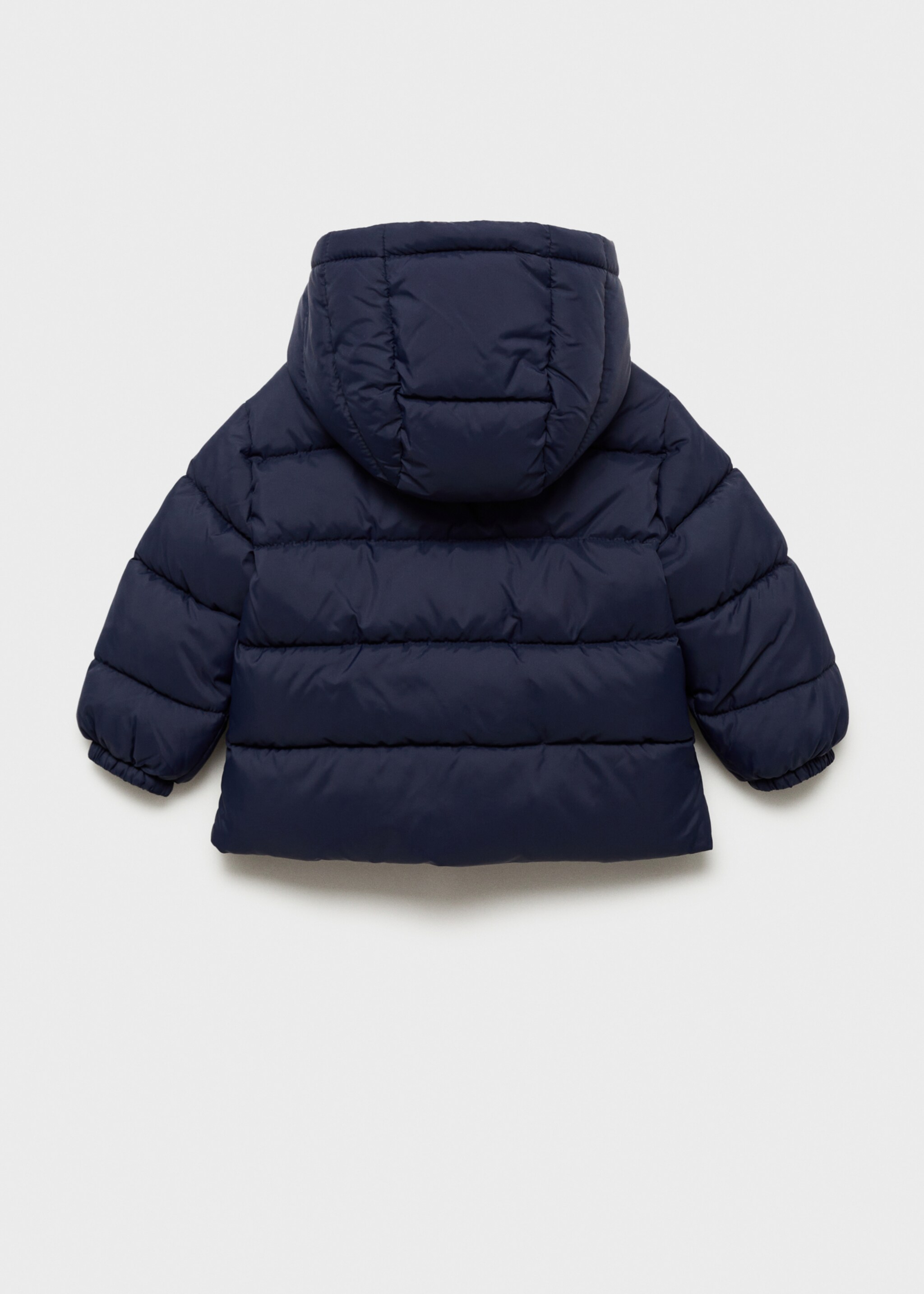 Hood quilted coat - Reverse of the article
