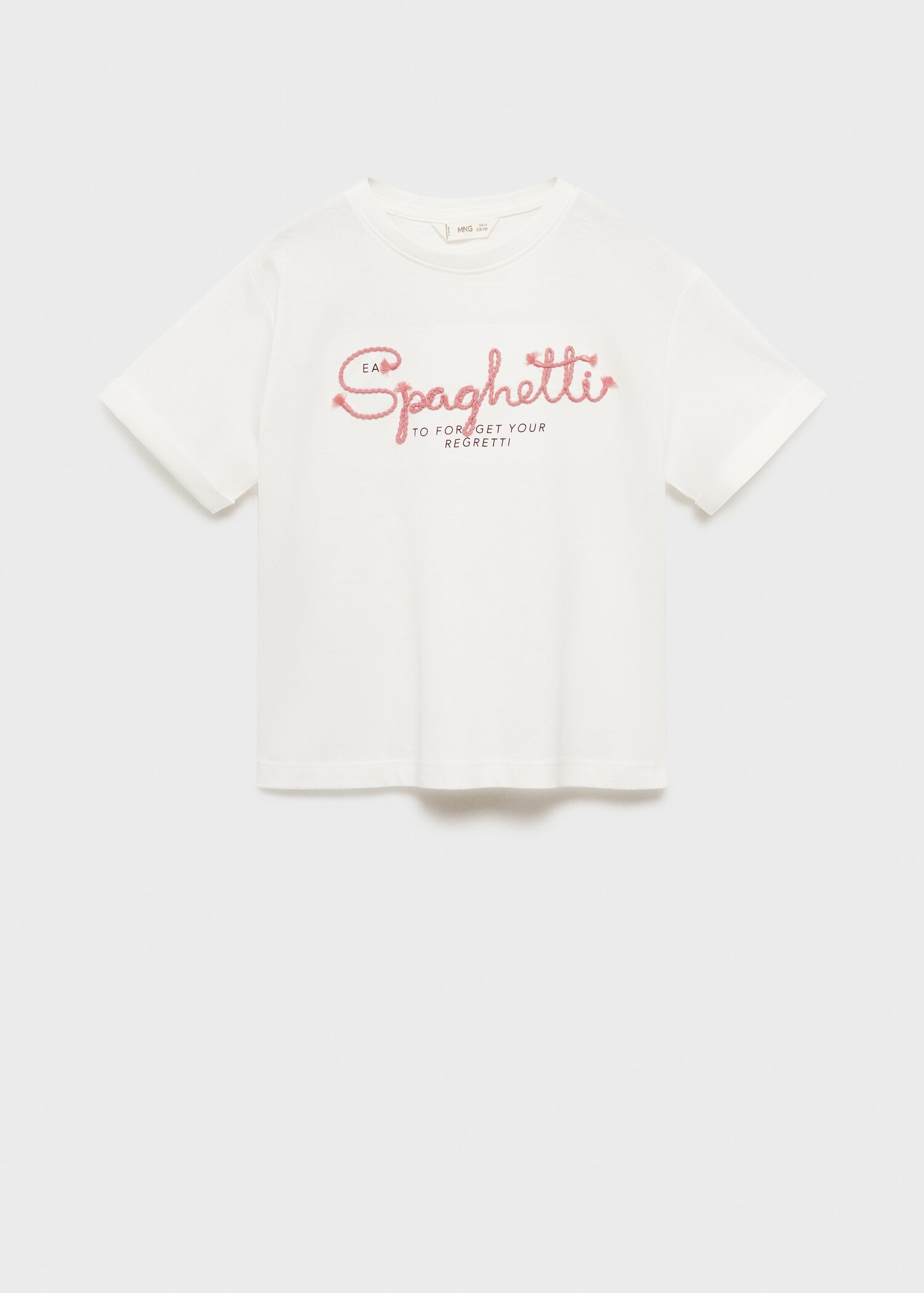 T-shirt message brodé - Article sans modèle