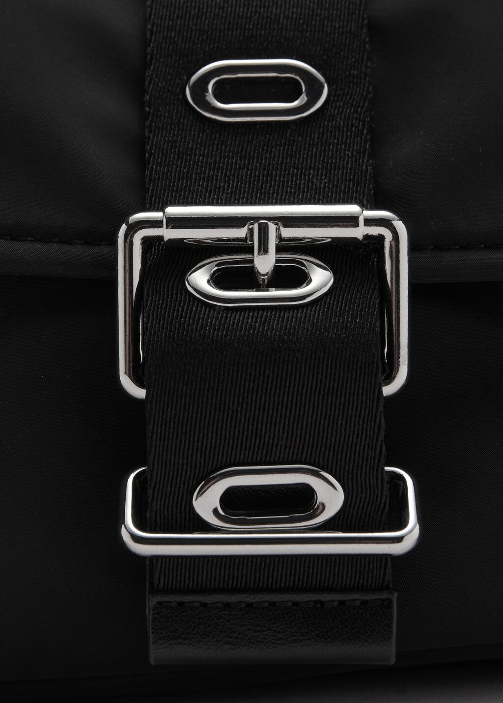 Mango buckled flap bag sale