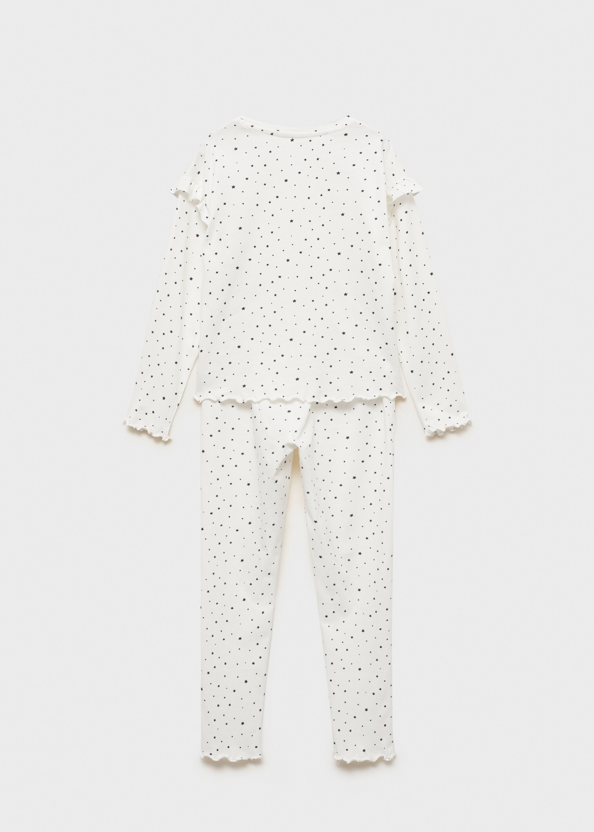 Lång pyjamas stjärnmönster - Artikelns baksida