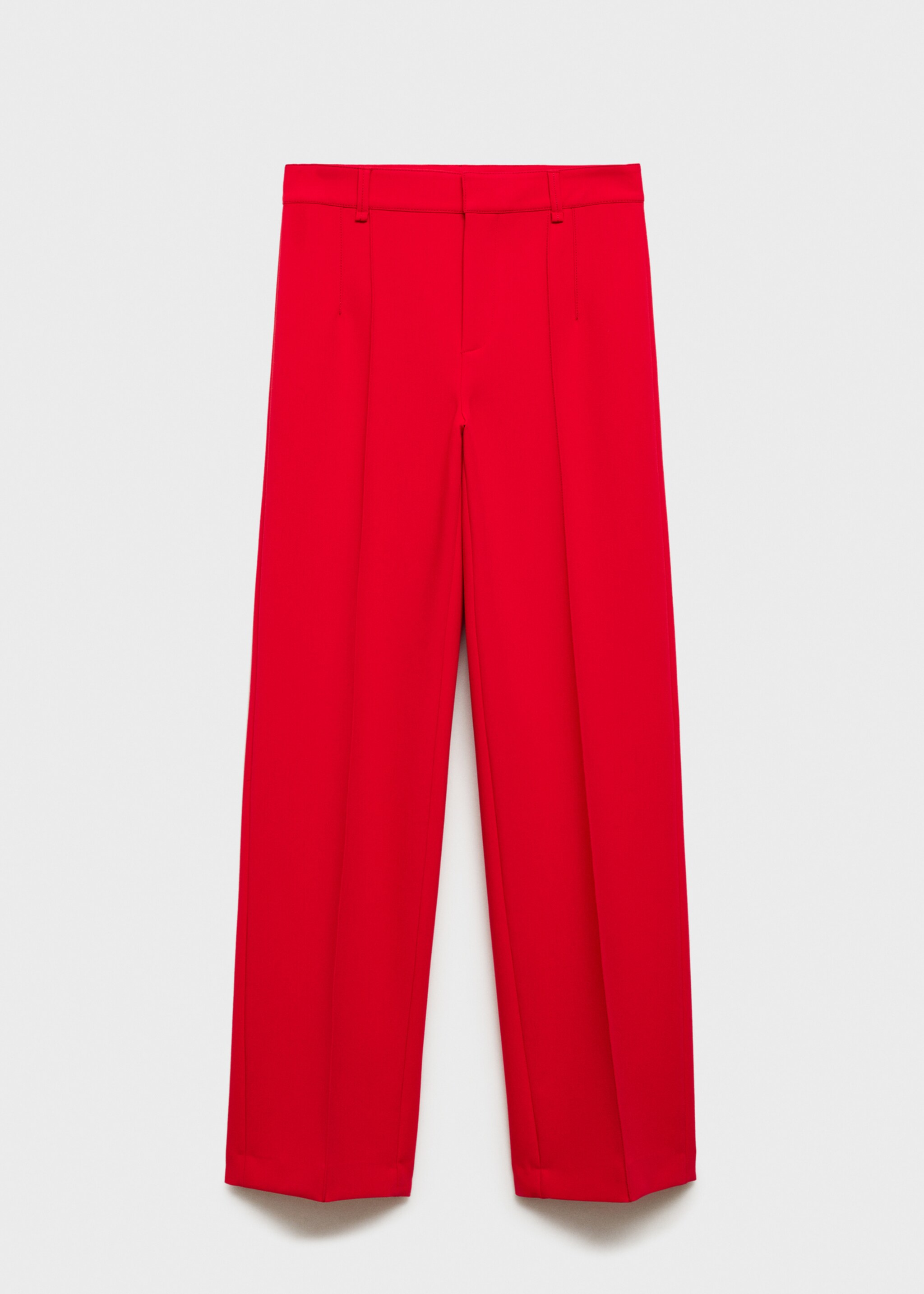 Straight-fit trousers with decorative seams - Article without model