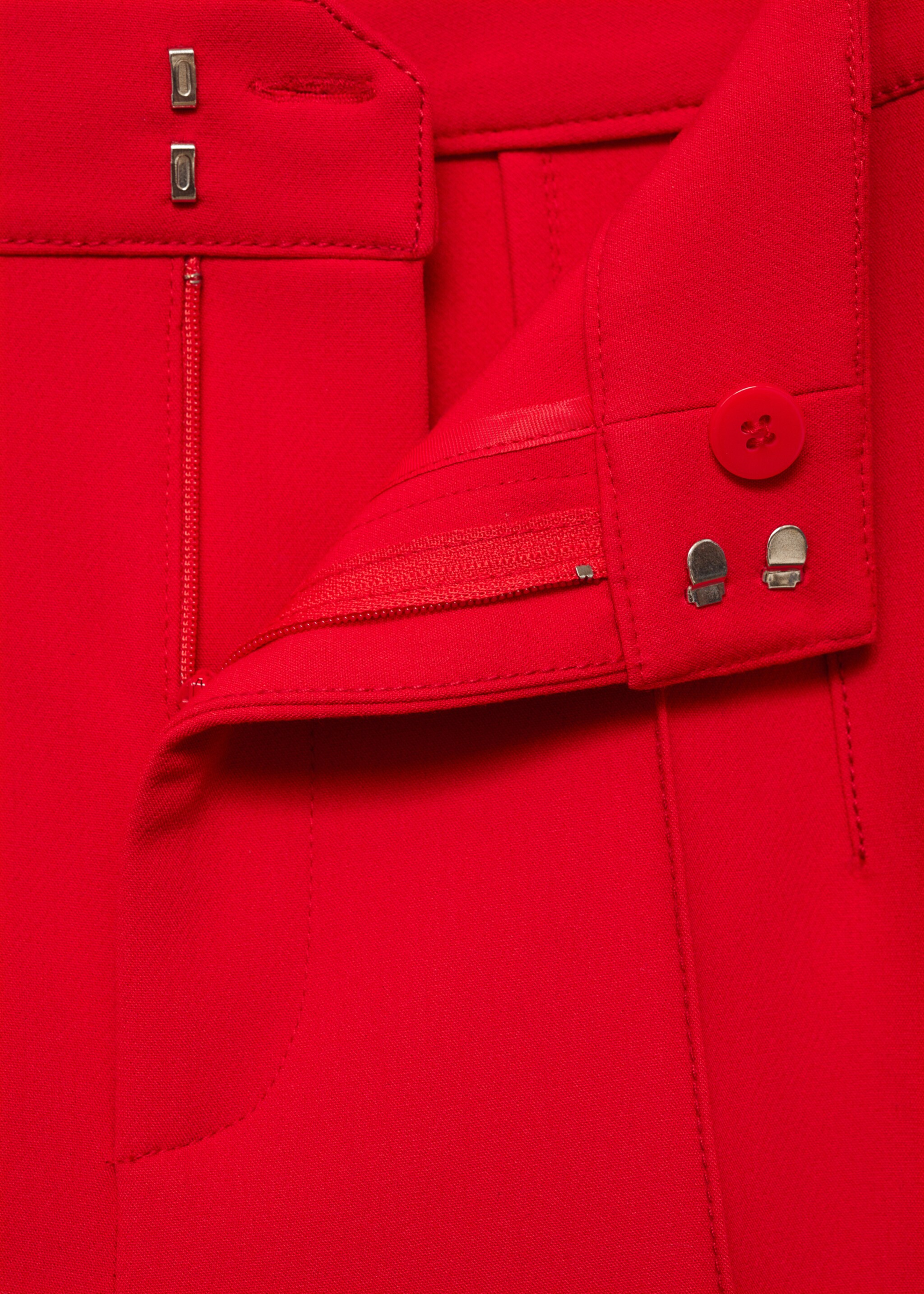 Straight-fit trousers with decorative seams - Details of the article 8
