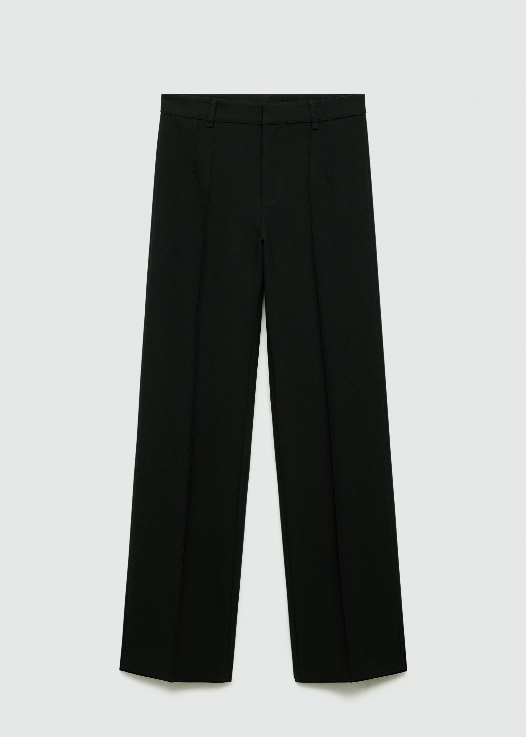Straight-fit trousers with decorative seams - Article without model