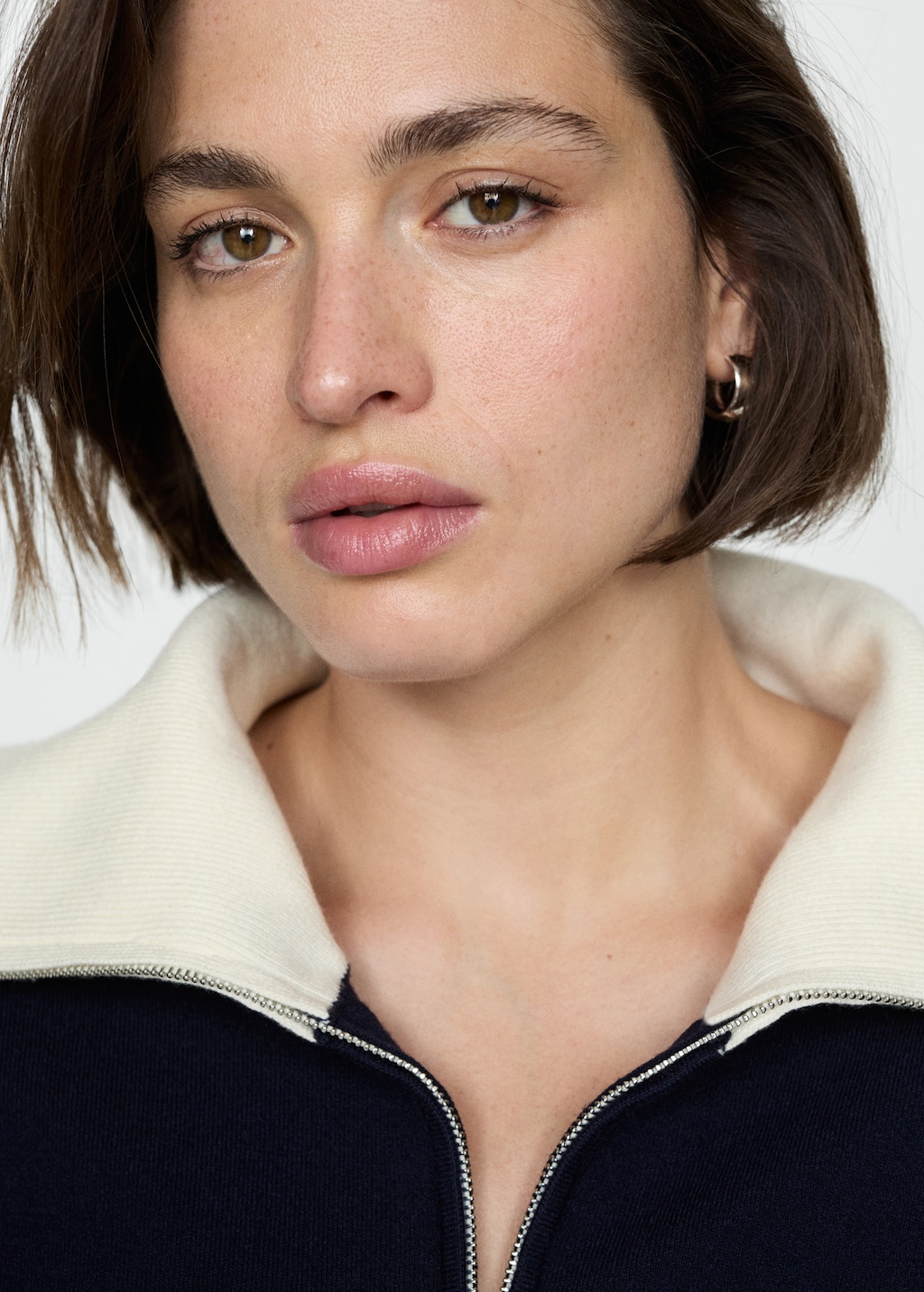 Sweater with contrasting collar Women MNG Australia