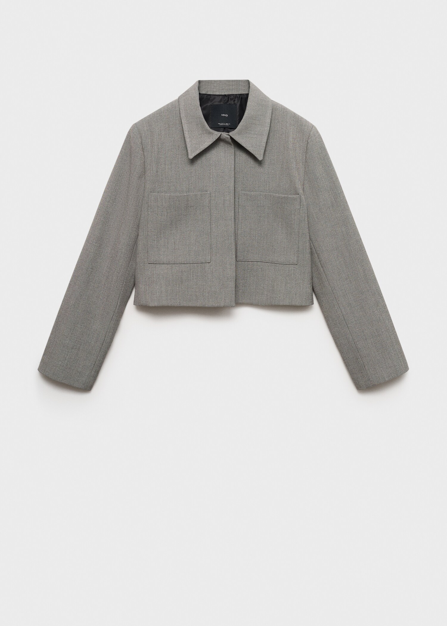 Cropped jacket with pockets - Article without model