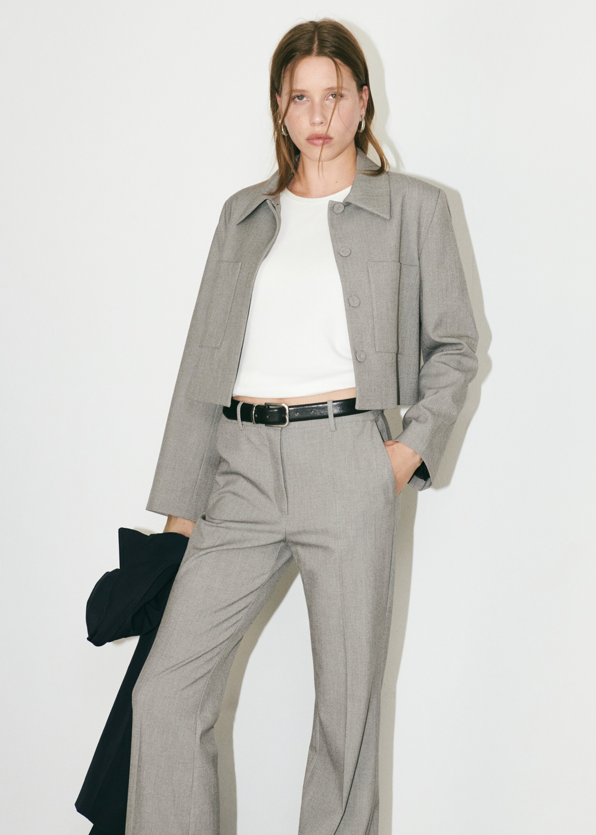 Chaqueta crop bolsillos - Detalle del artículo 7