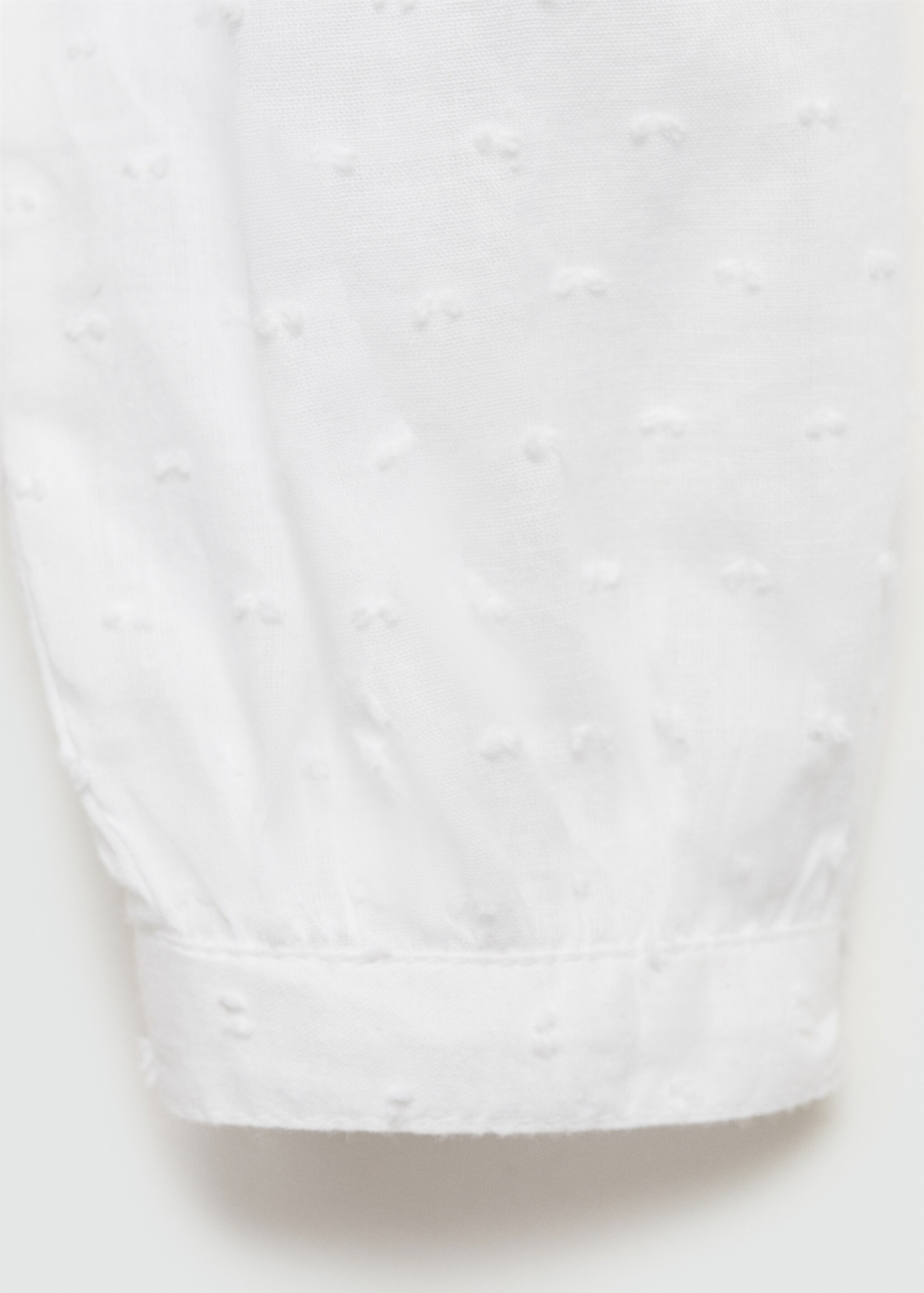 Embroidered cotton blouse - Details of the article 0