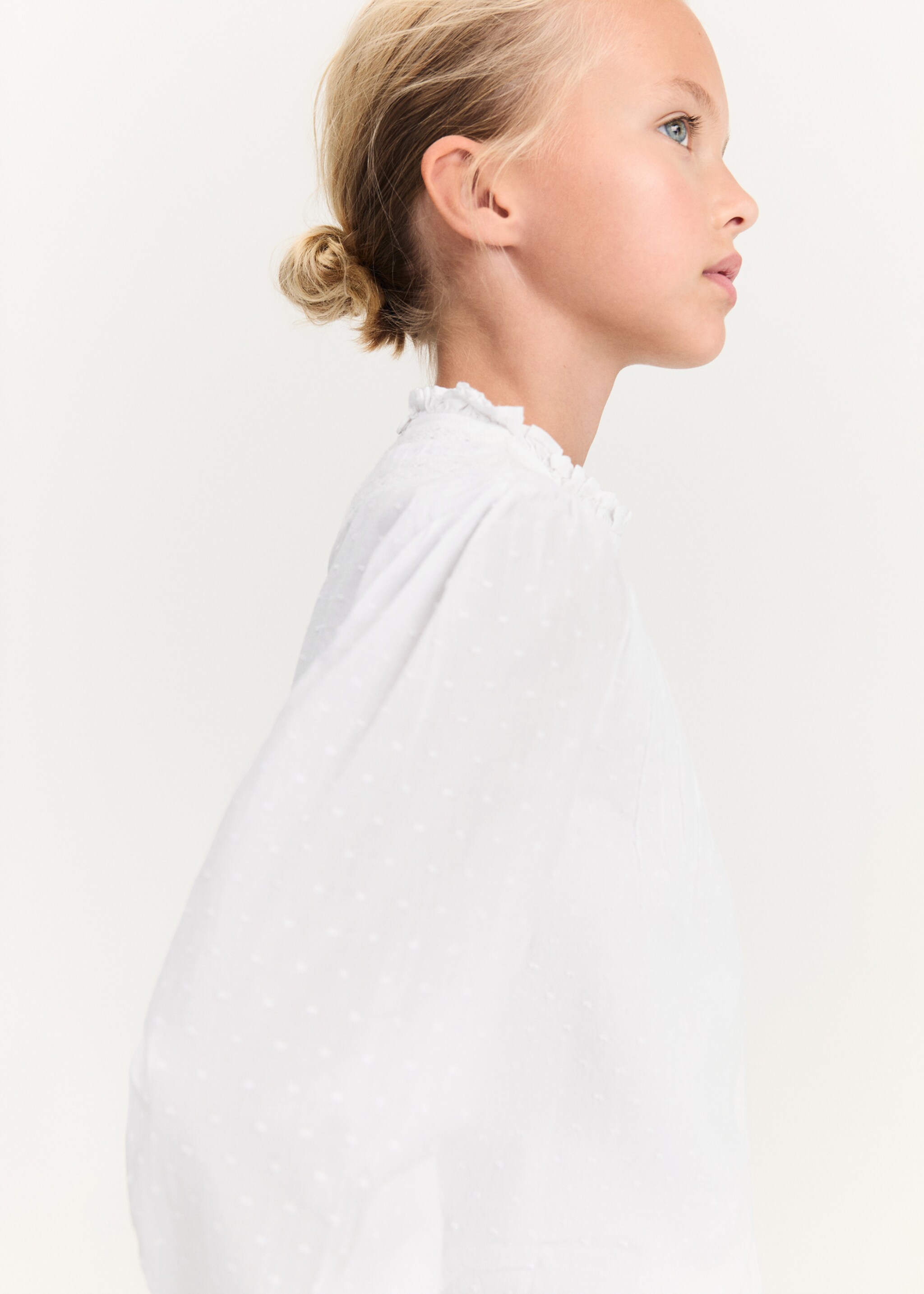Embroidered cotton blouse - Details of the article 1