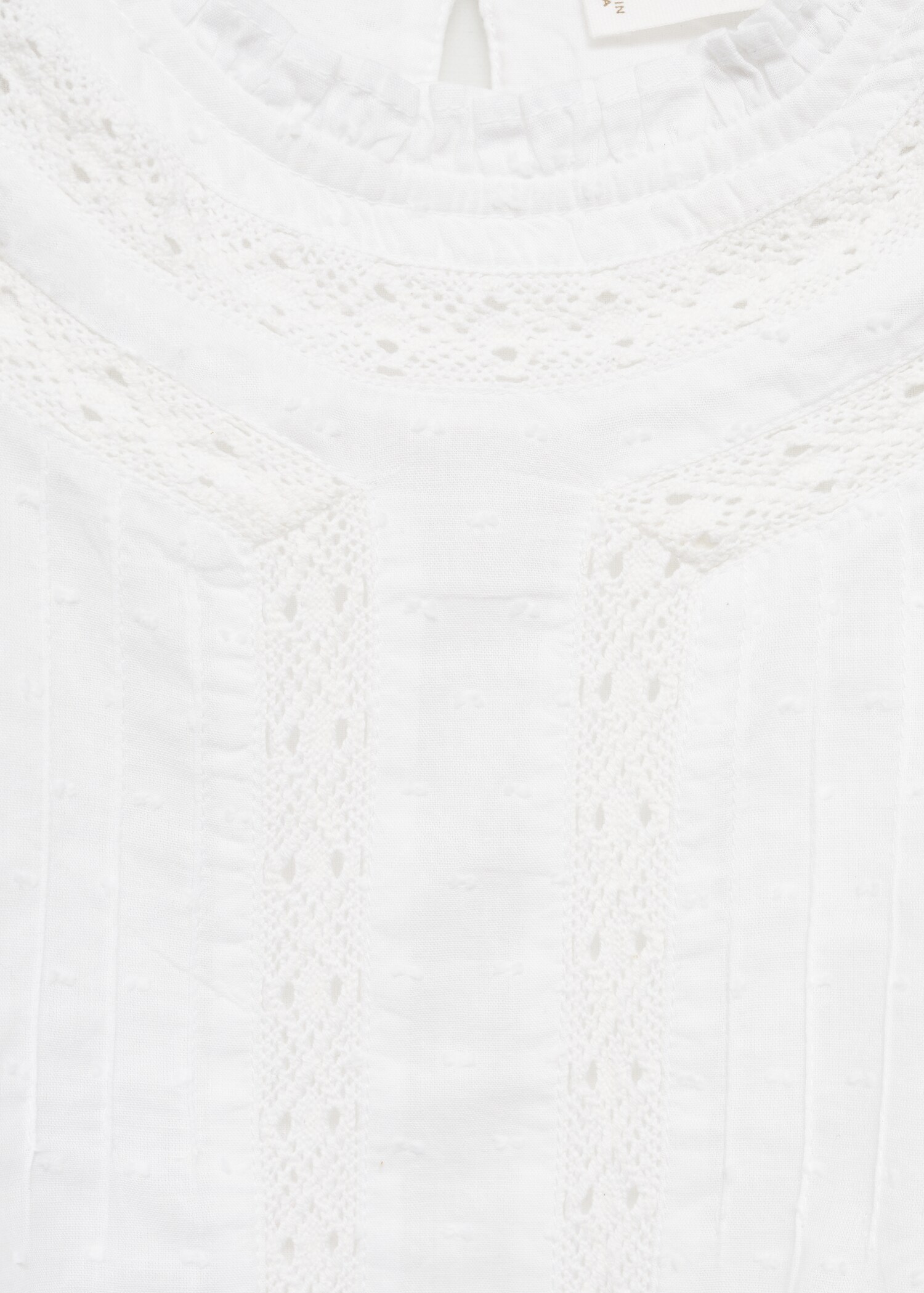 Embroidered cotton blouse - Details of the article 8