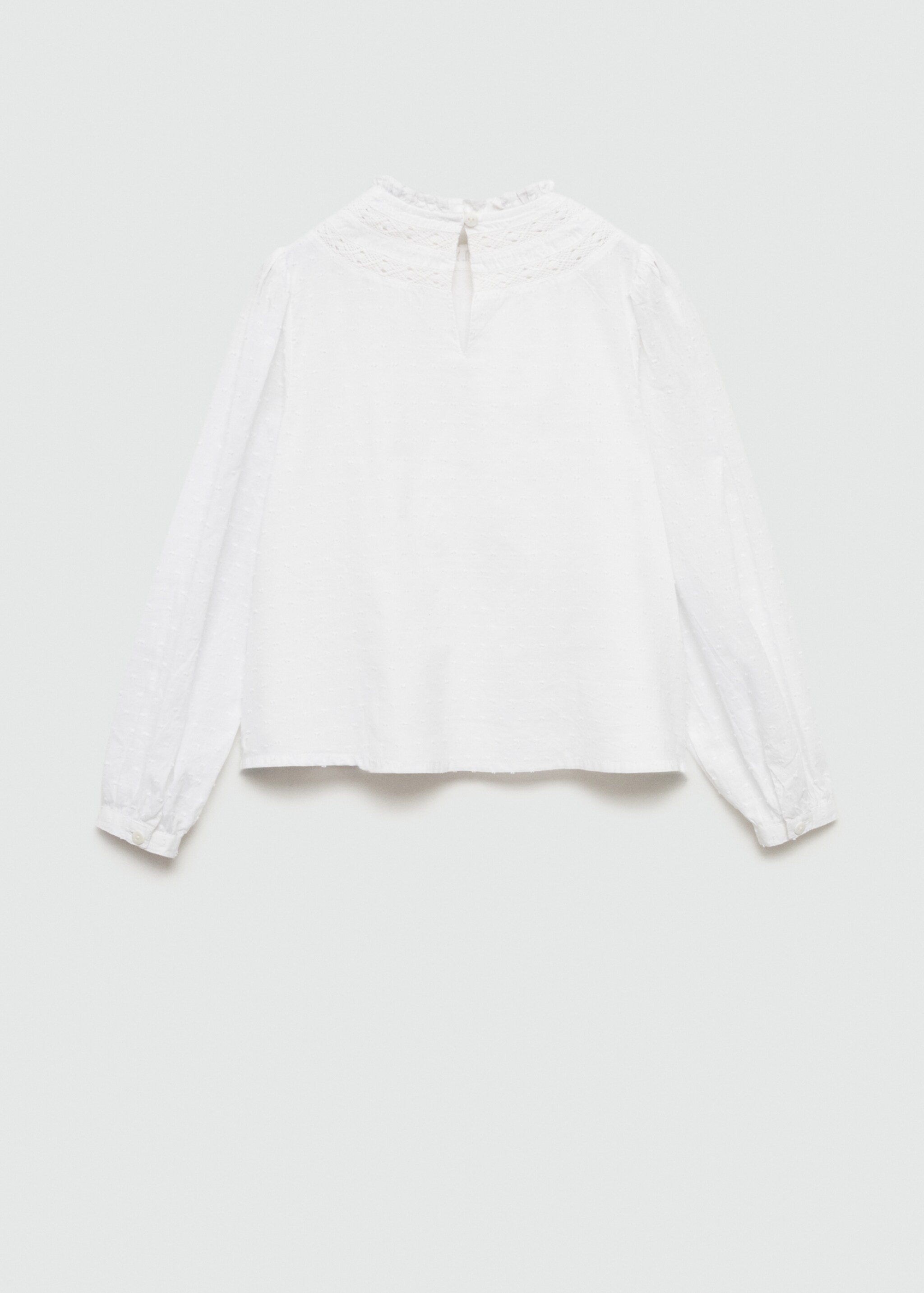 Embroidered cotton blouse - Reverse of the article