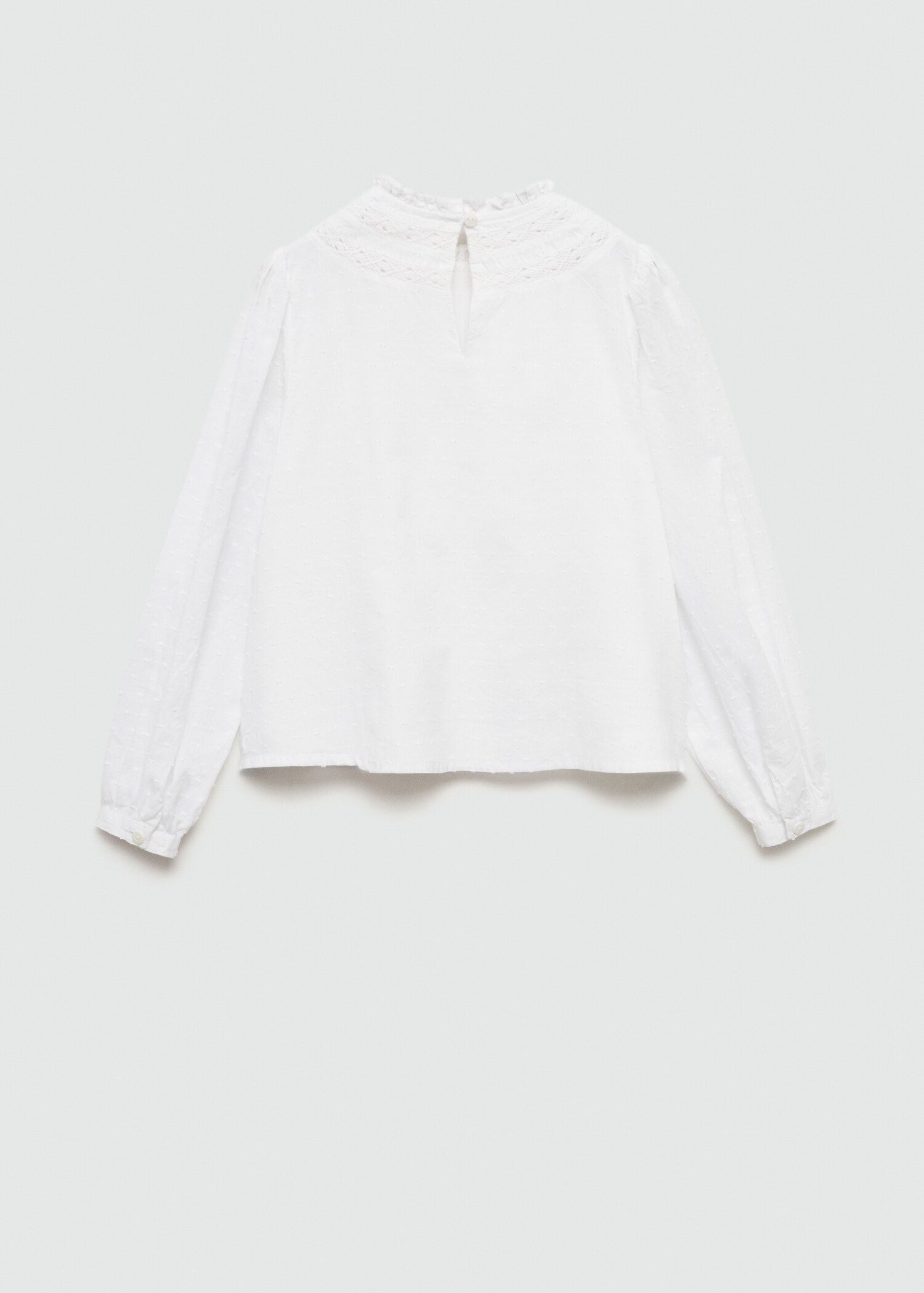 Embroidered cotton blouse - Reverse of the article