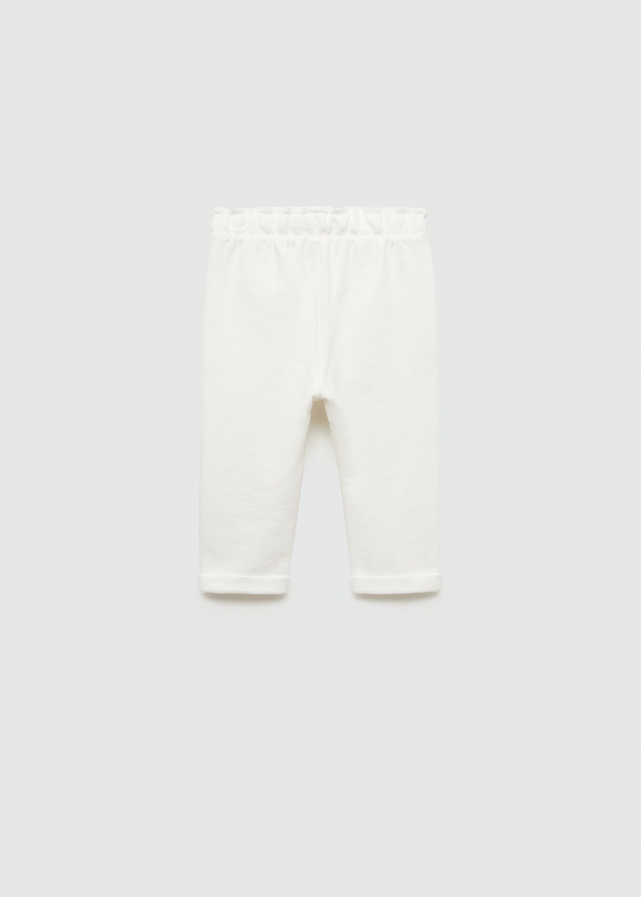 Elastic waist cotton trousers - Reverse of the article