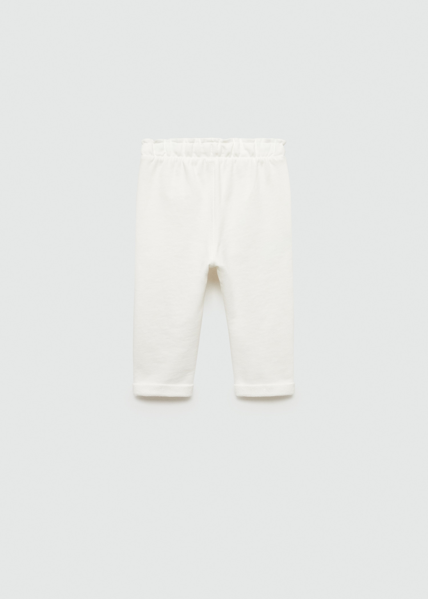 Elastic waist cotton trousers - Reverse of the article