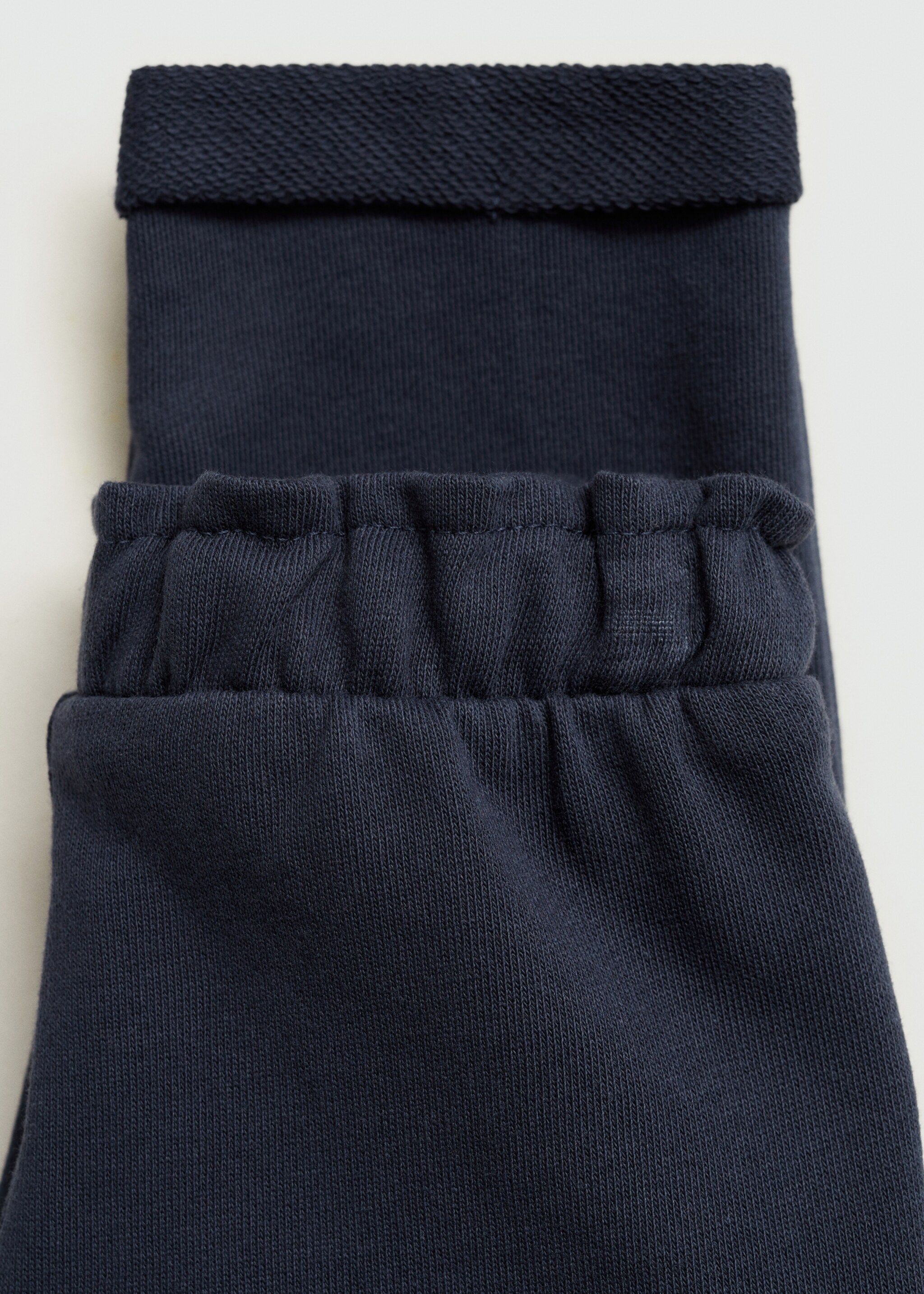 Elastic waist cotton trousers - Details of the article 0