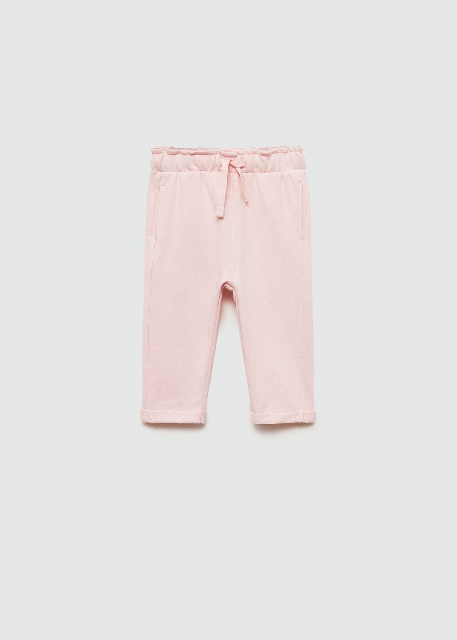 Elastic waist cotton trousers - Article without model