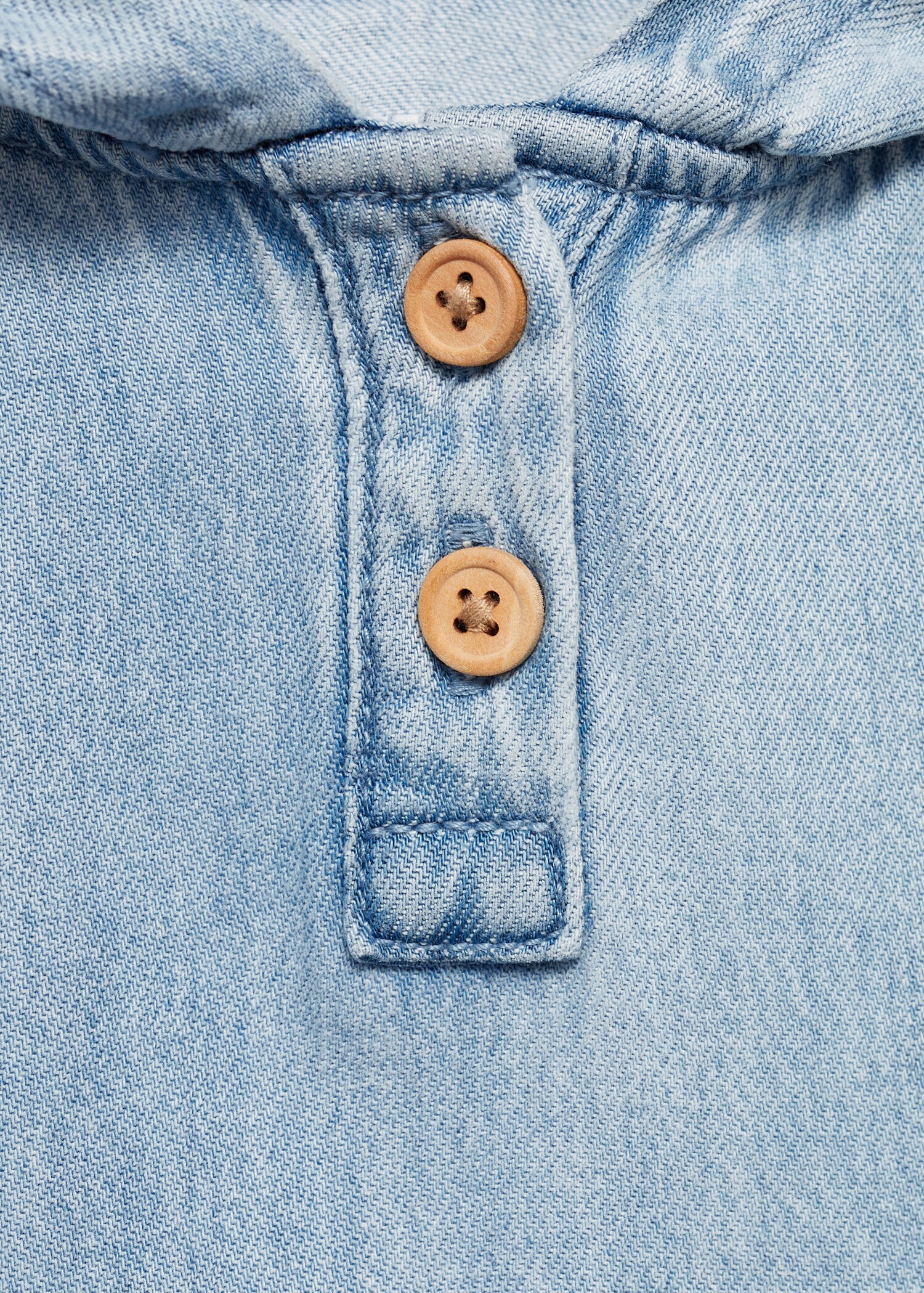 Denim jacket with kangaroo pocket - Details of the article 8