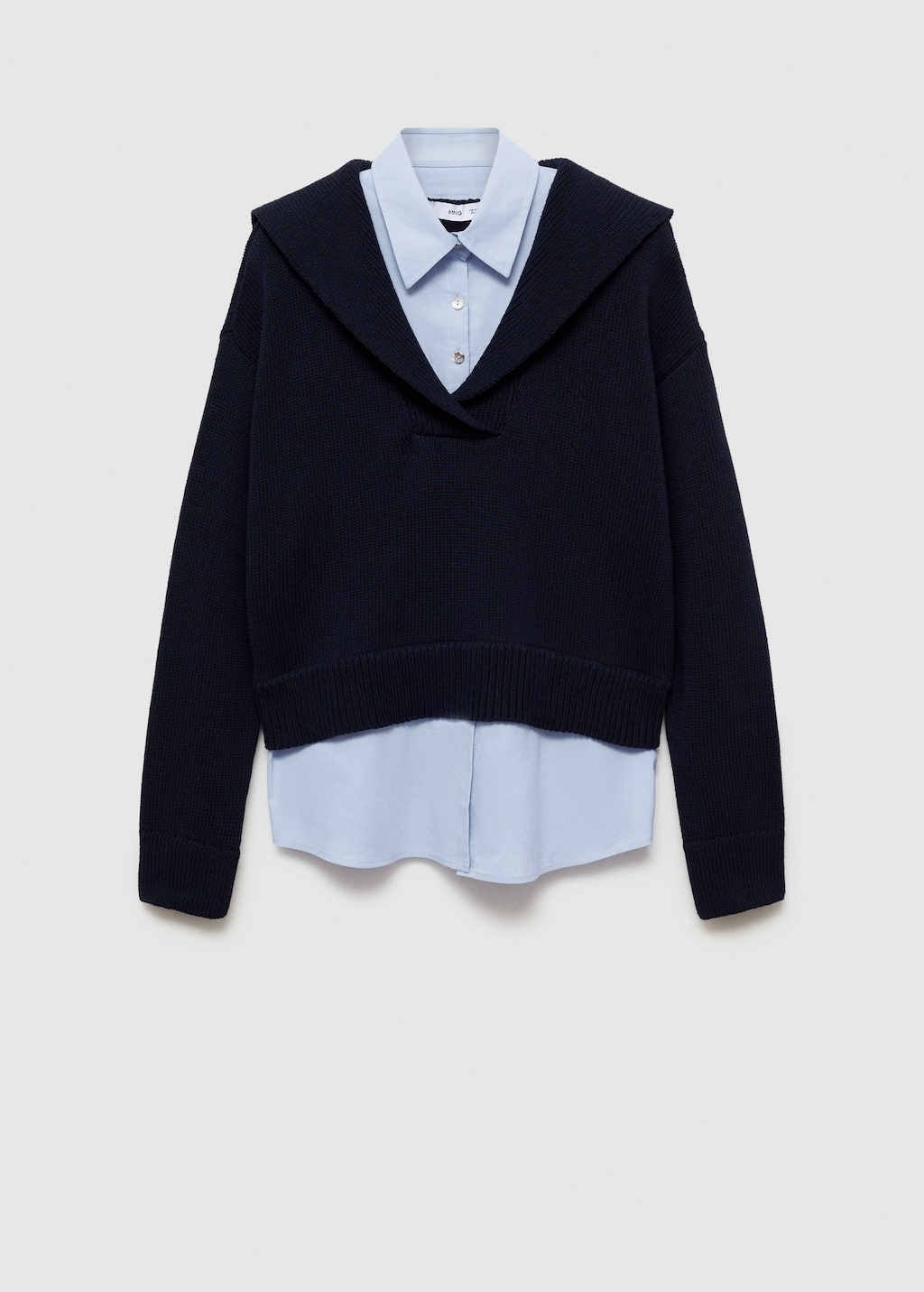Trui met blousekraag dames sale
