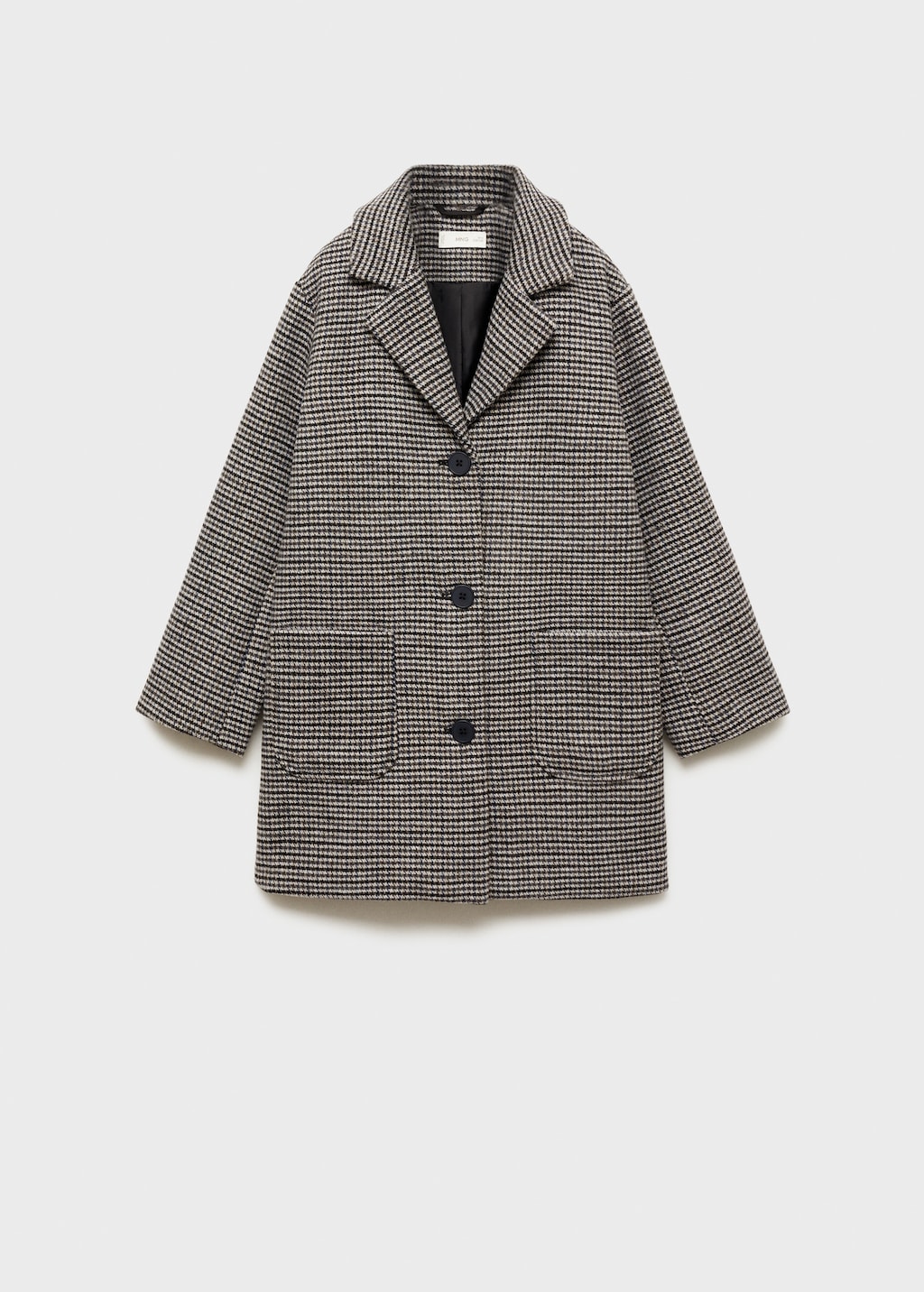 Houndstooth coat mango best sale