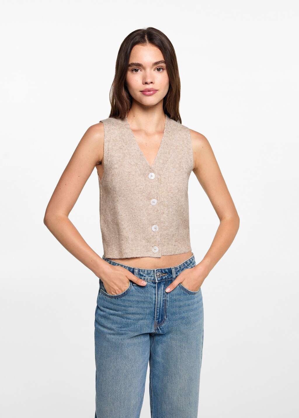 Gilet with buttons Teen MANGO Indonesia