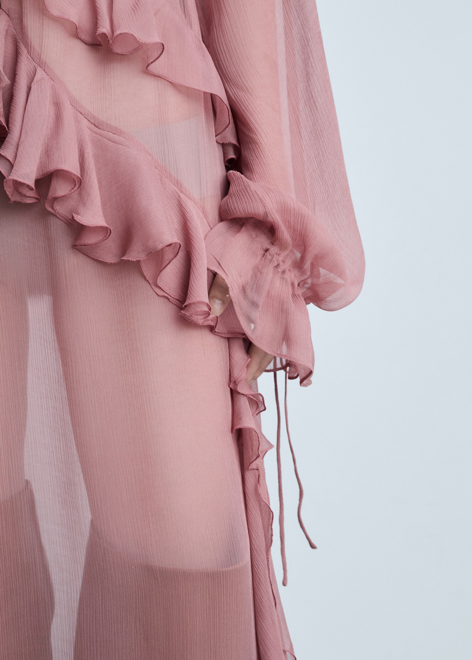 Robe gaze semi-transparente volants - Détail de l'article 6