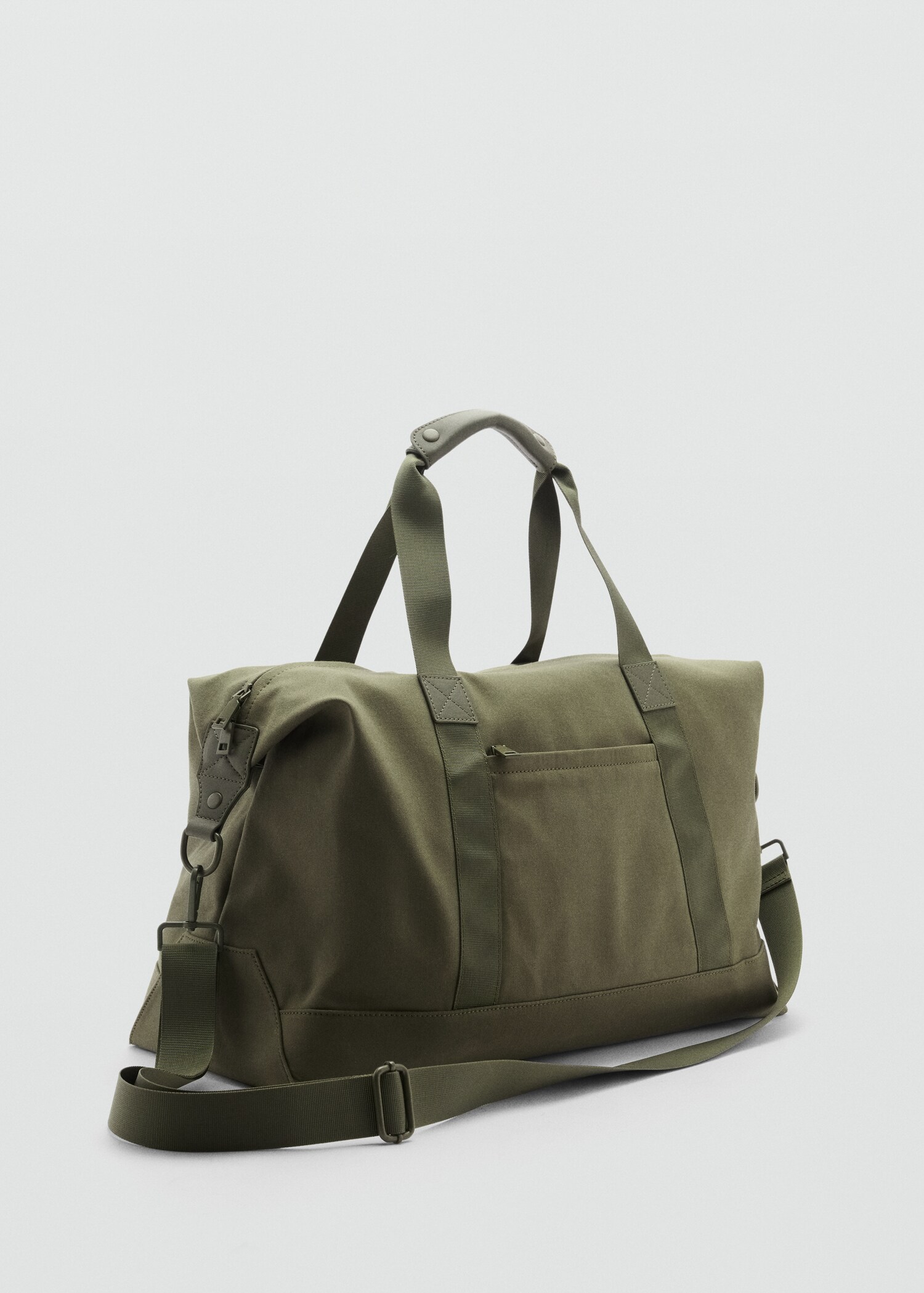100% recycled cotton travel bag - Medium plane