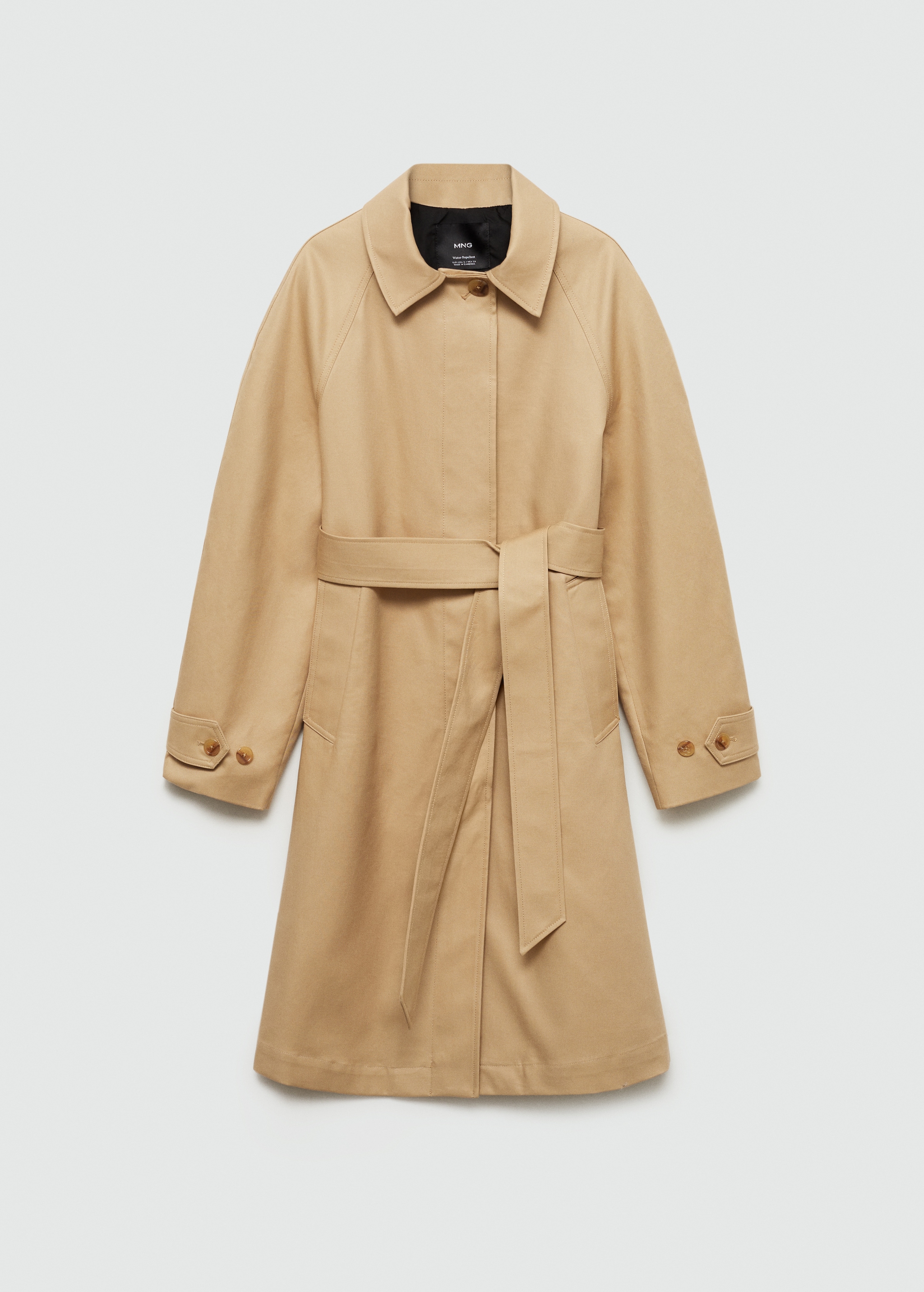 Cotton trench coat with belt - Article without model