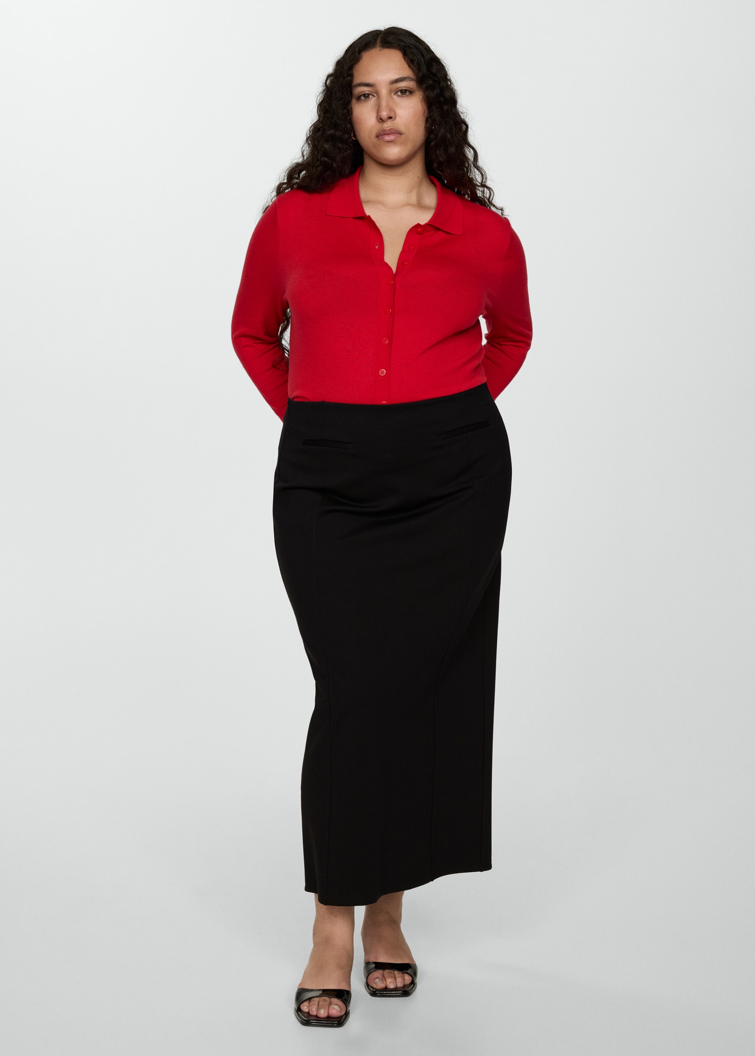 Pencil Mid Length Skirts Plus Size Skirts Womens Plus Size Long