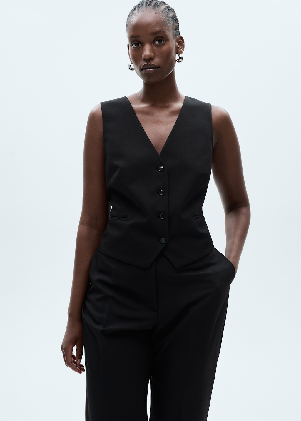 Chaleco traje botones Mujer MANGO Espana Peninsula y Baleares